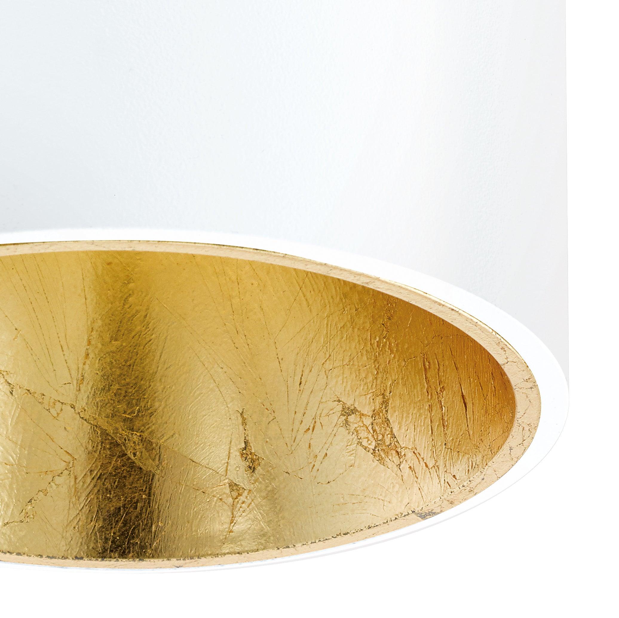 eglo polasso flush led white gold cylinder ceiling light kitchen lighting