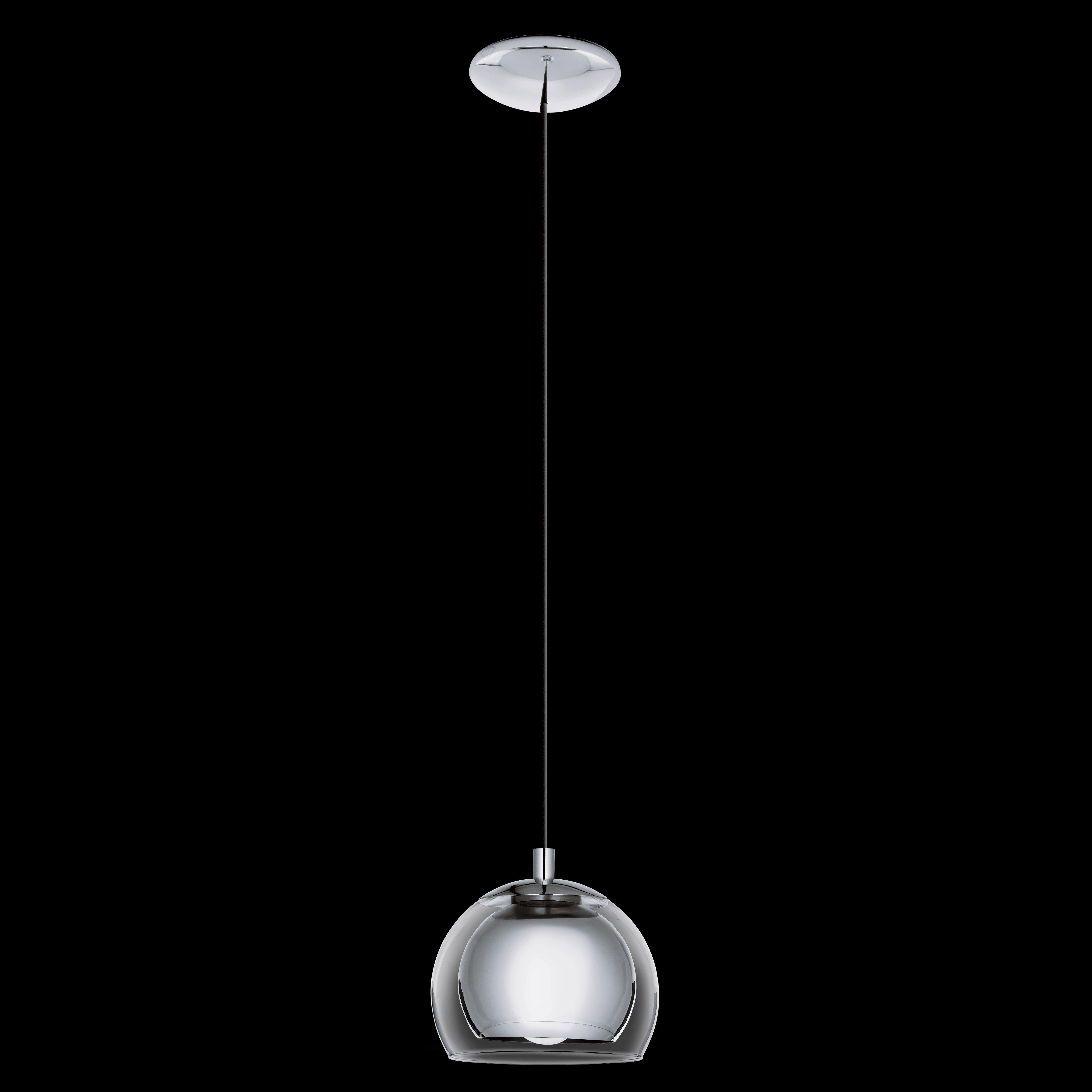 eglo rocamar clear glass chrome ceiling pendant living room image
