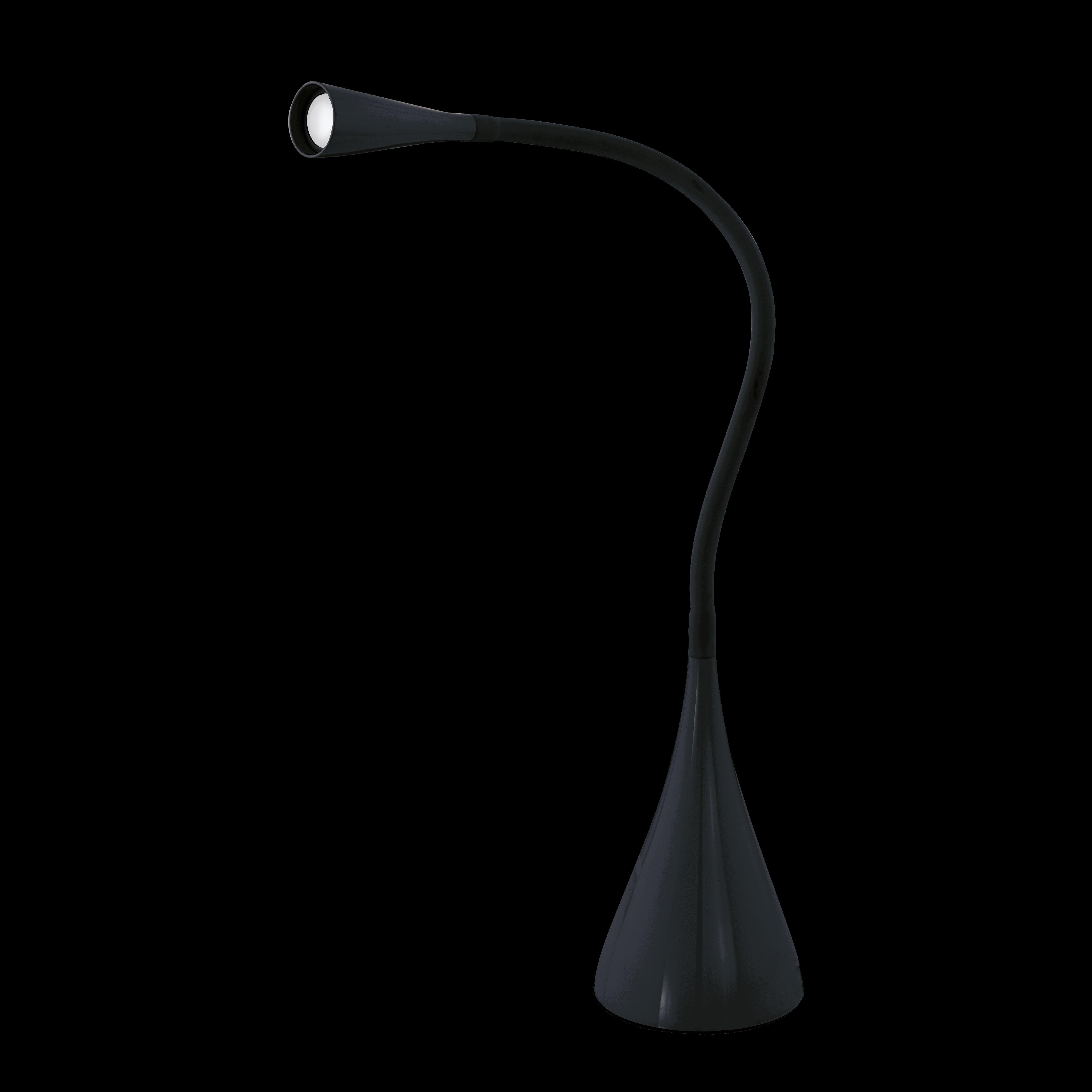 eglo snapora black led touch desk lamp living room close up