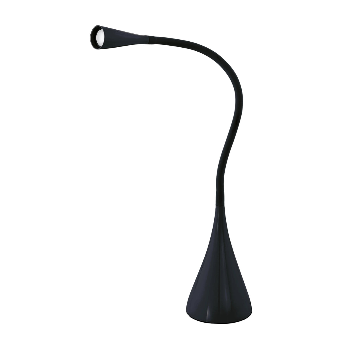 eglo snapora black led touch desk lamp living room close up