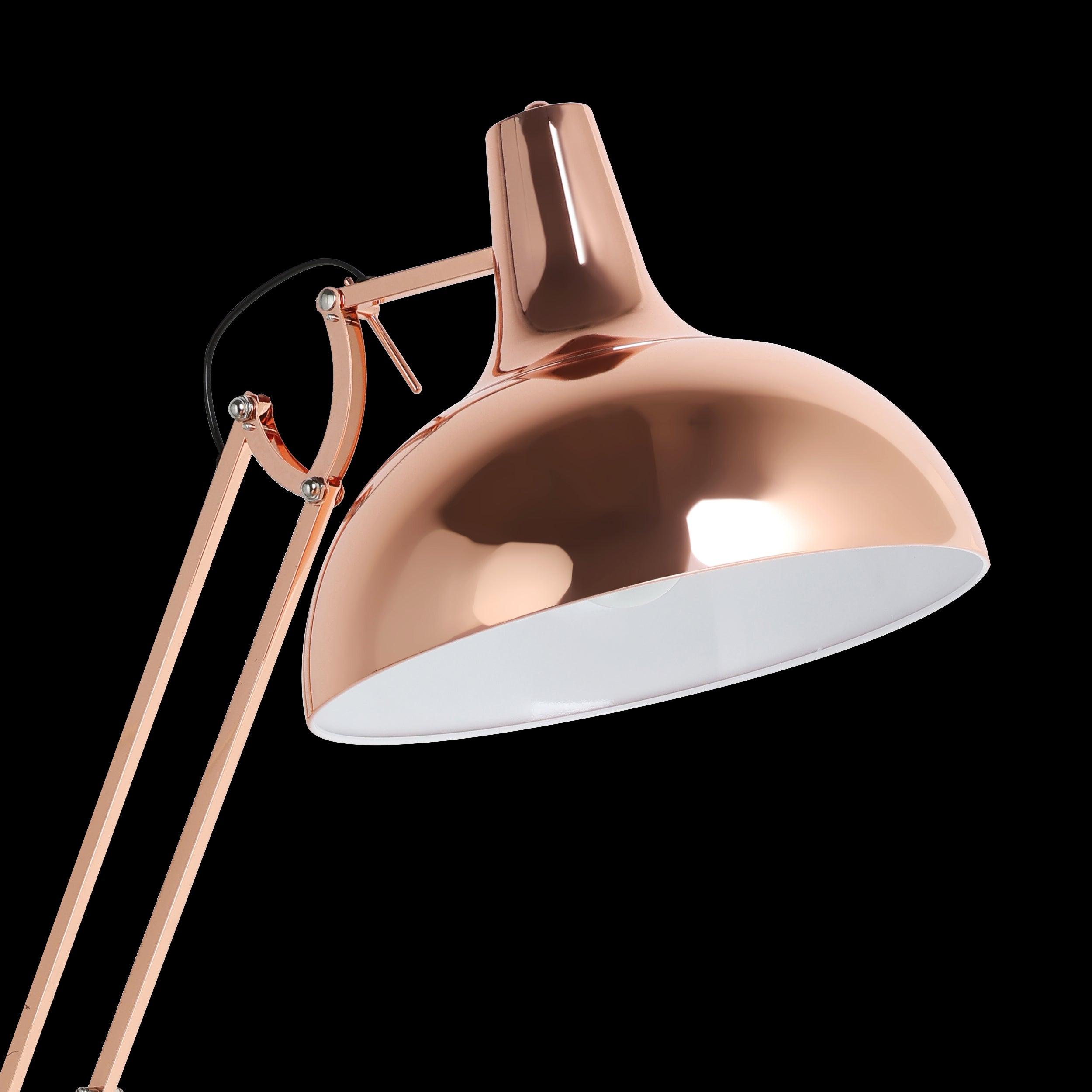 eglo borgillio adjustable copper metal floor lamp hallway lighting