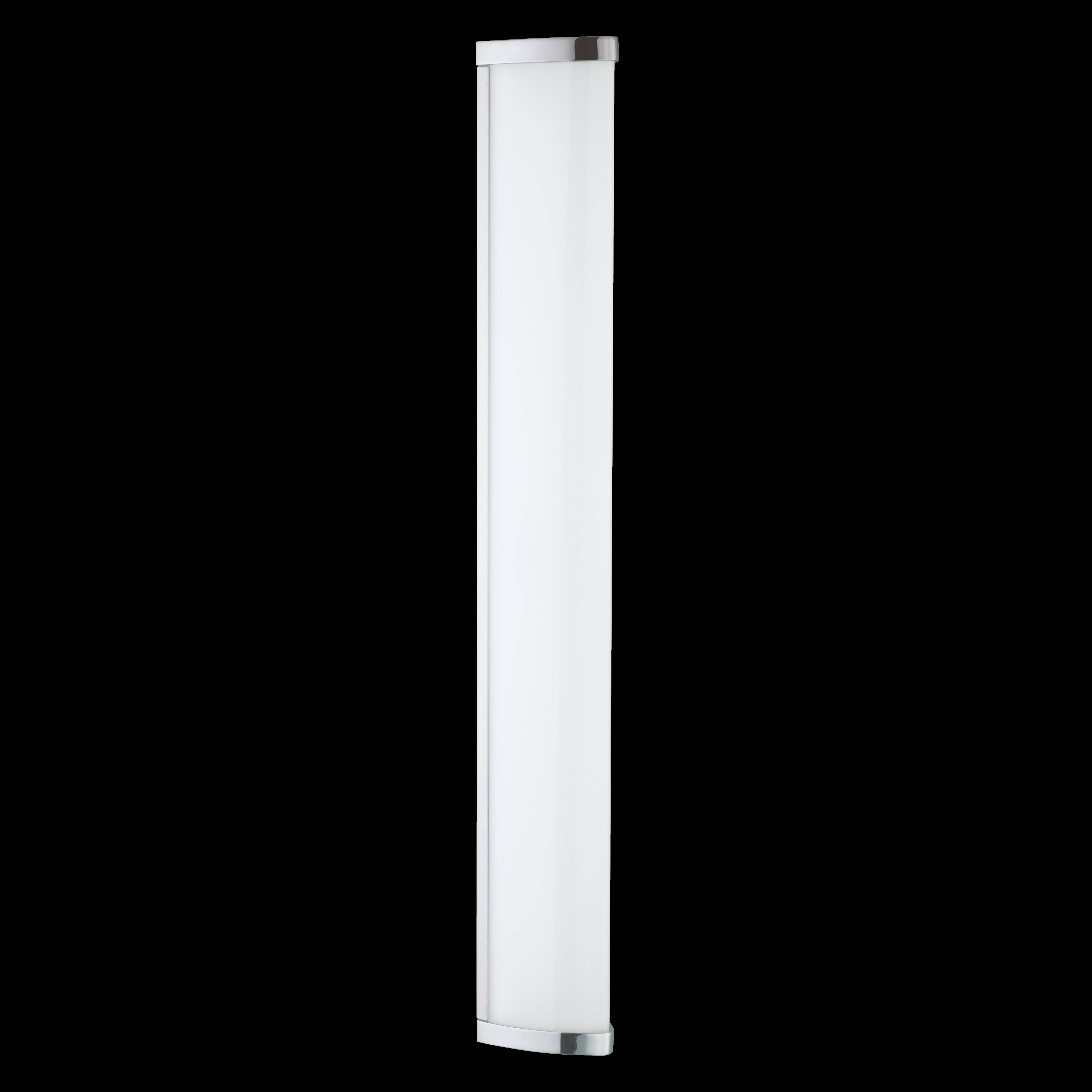 eglo gita 2 ip44 chrome led bathroom wall light 60cm