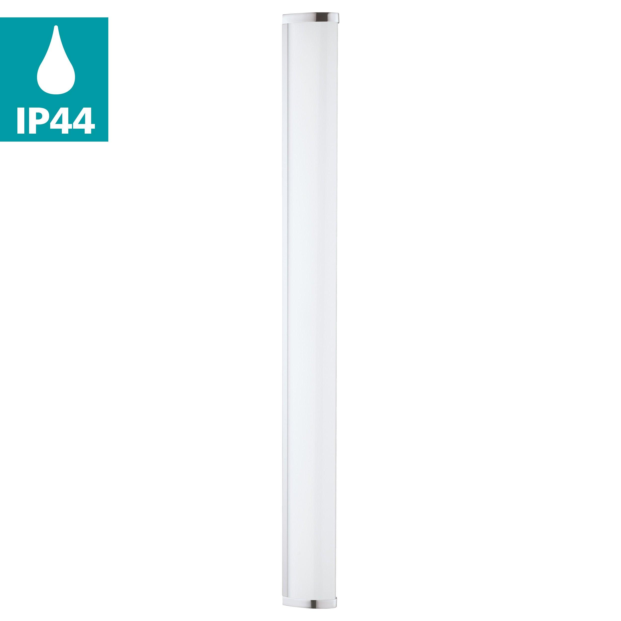 eglo gita 2 ip44 chrome led bathroom wall light 90cm living room close up