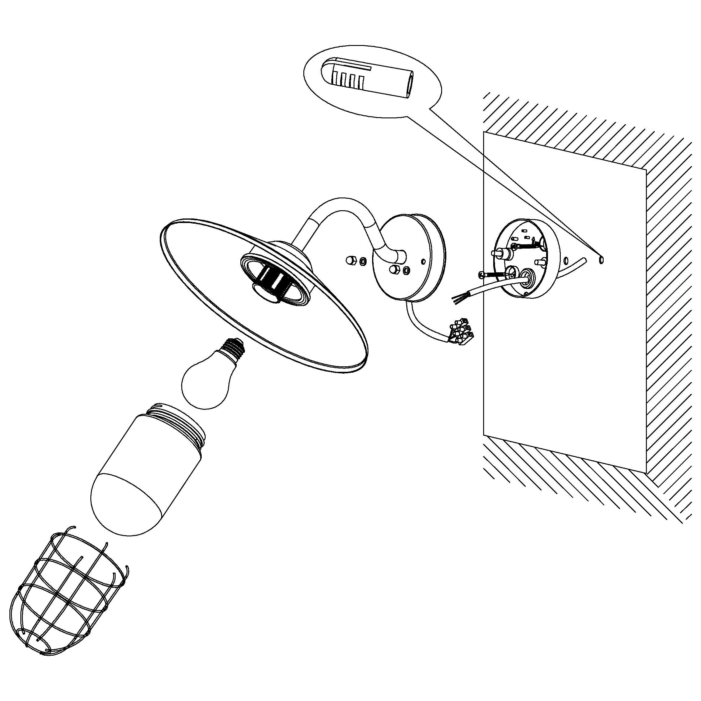 eglo melgoa antique copper lantern ip44 outdoor wall light Kitchen Lighting Close Up