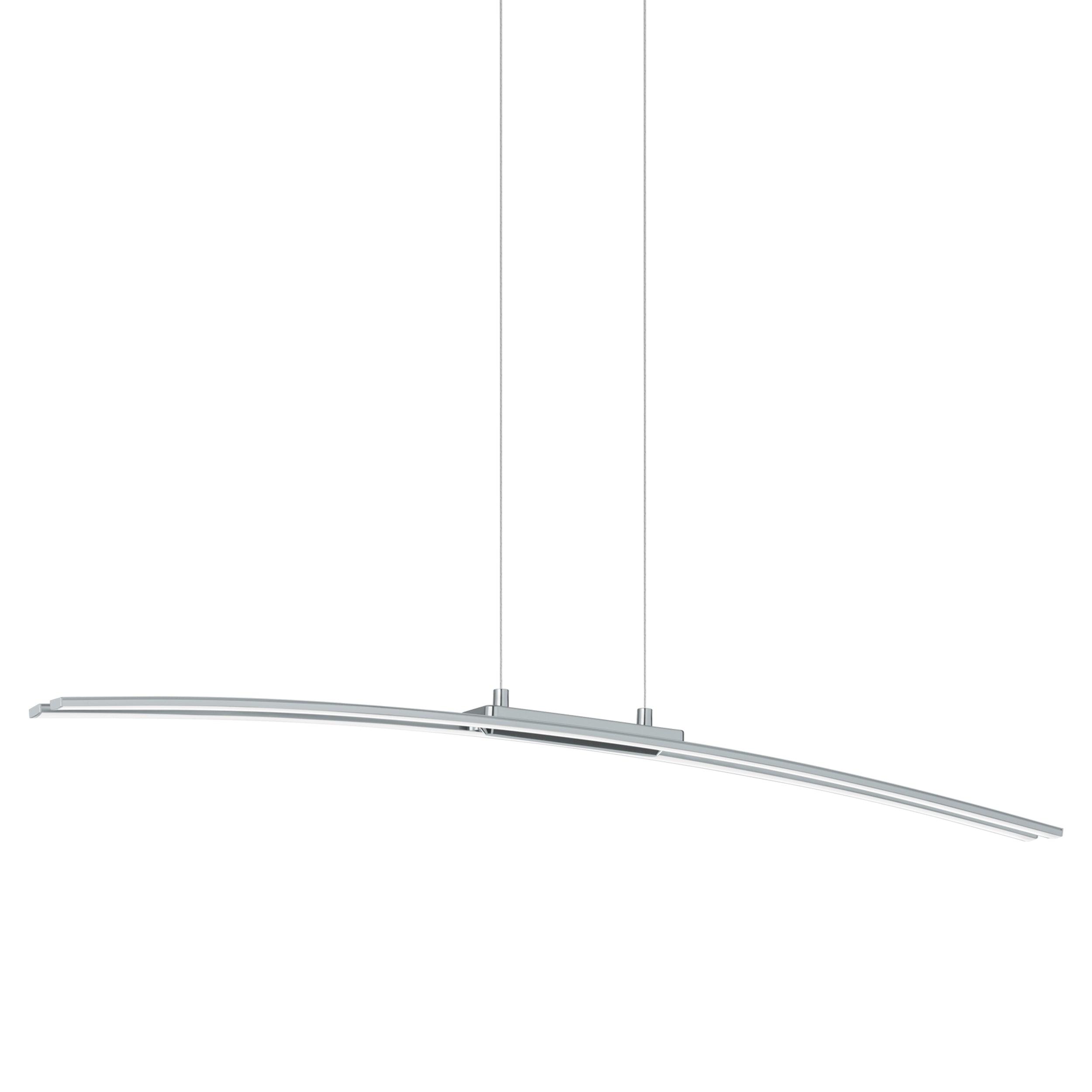 eglo lasana led chrome curved ceiling pendant kitchen lighting