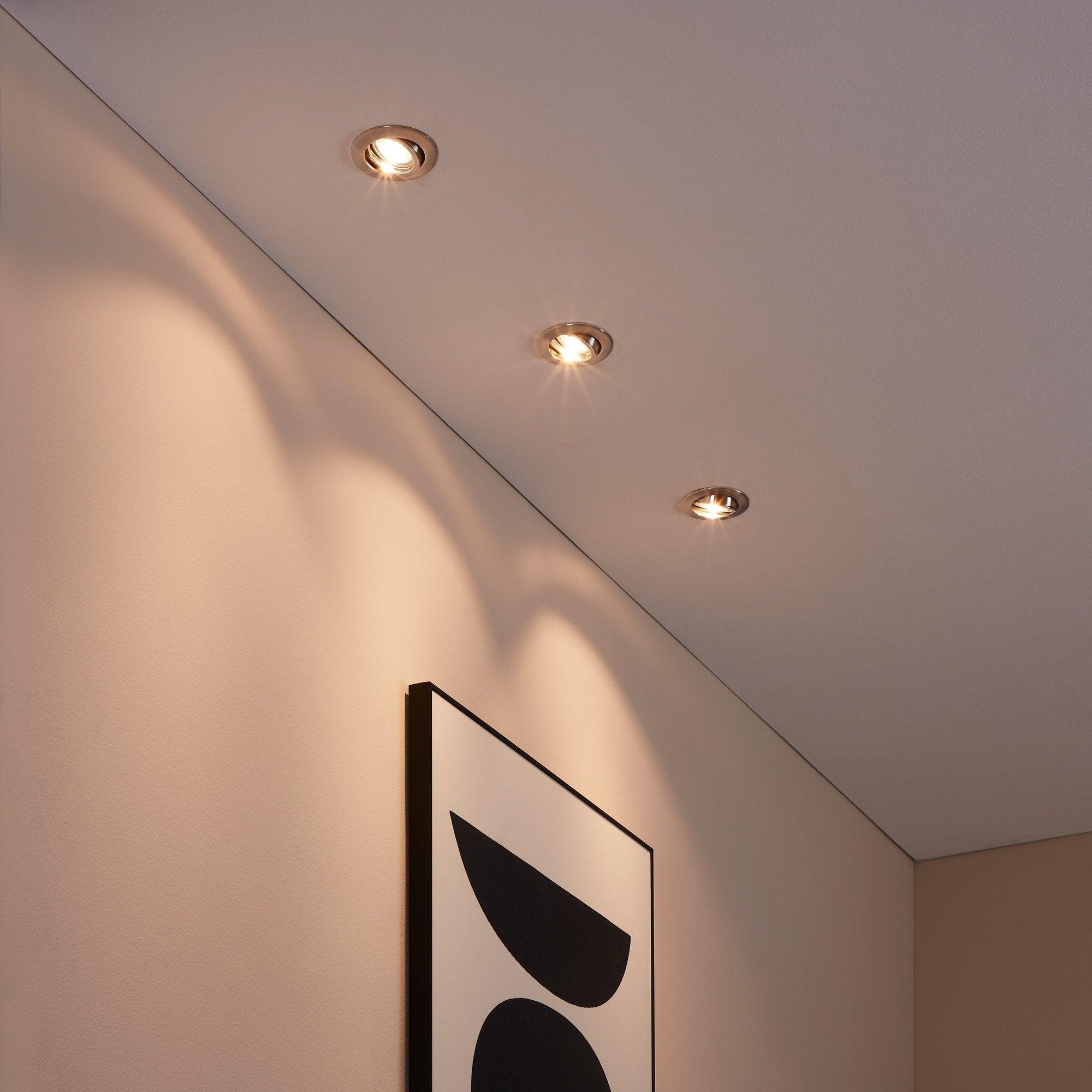 eglo tedo 1 nickel recessed downlight