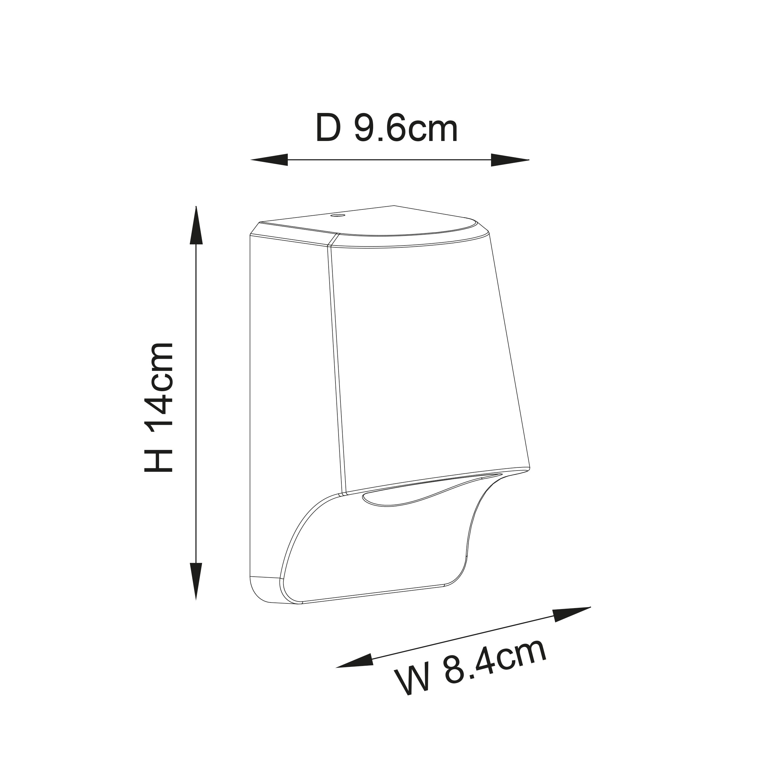 Beam Pewter Oudoor Wall Light - IP44