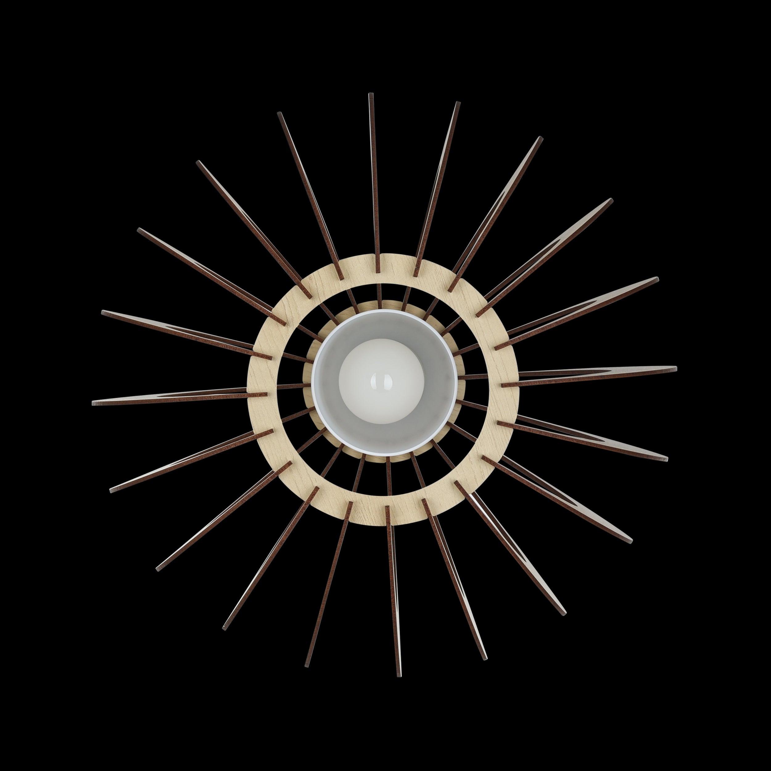 eglo stellato 1 flush white glass wood ceiling light living room close up