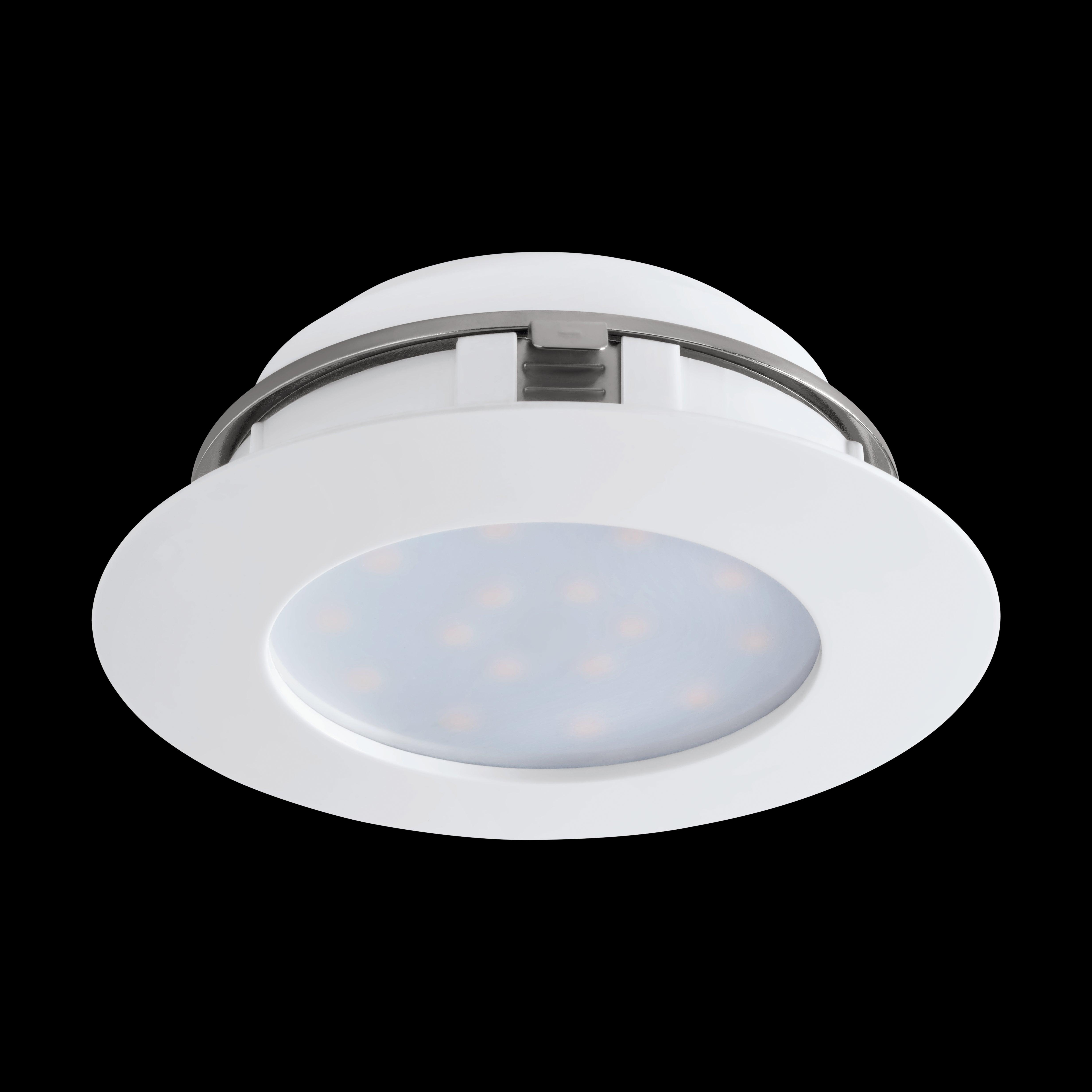 eglo pineda led white recessed downlight