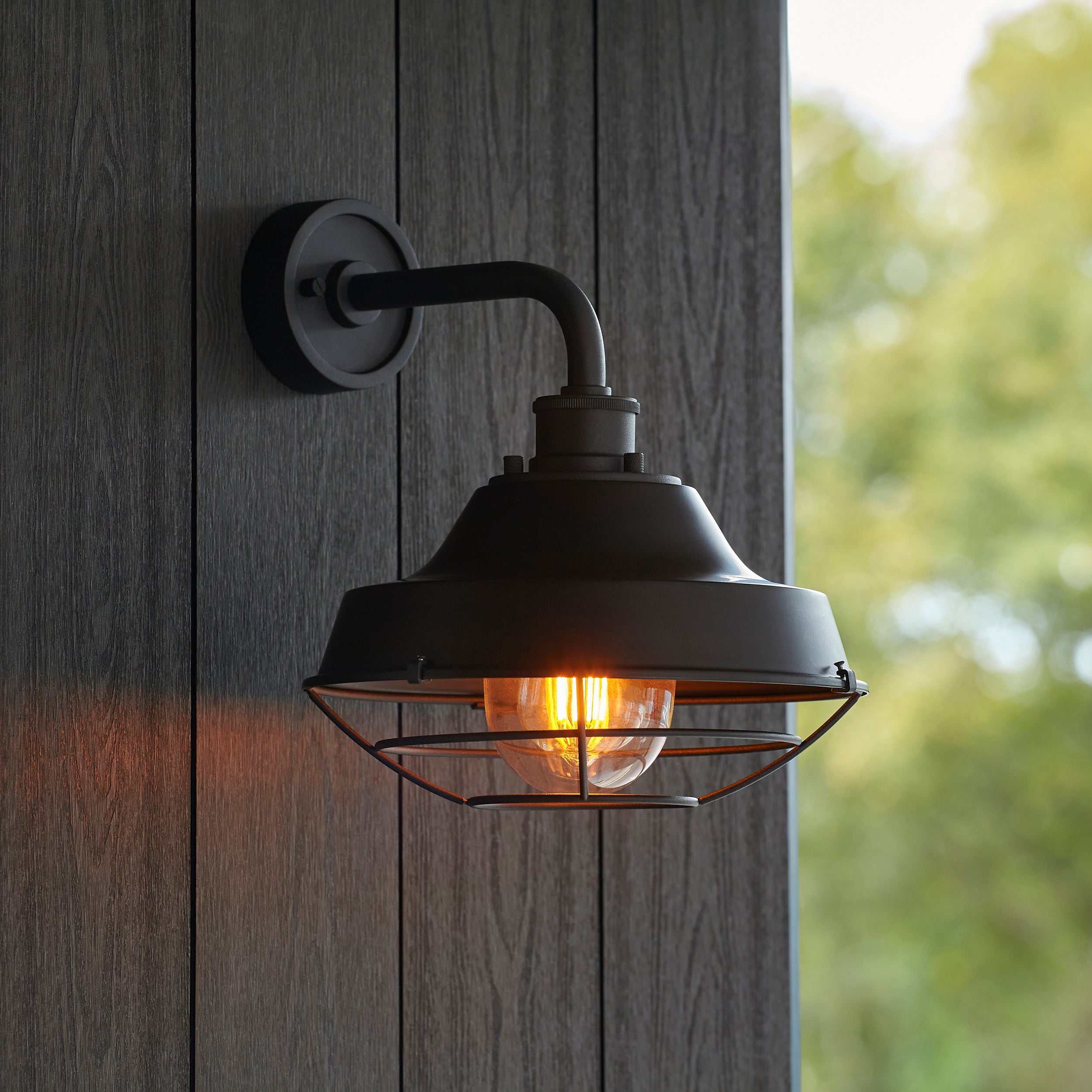 Lloyd Black Outdoor Wall Light - IP44