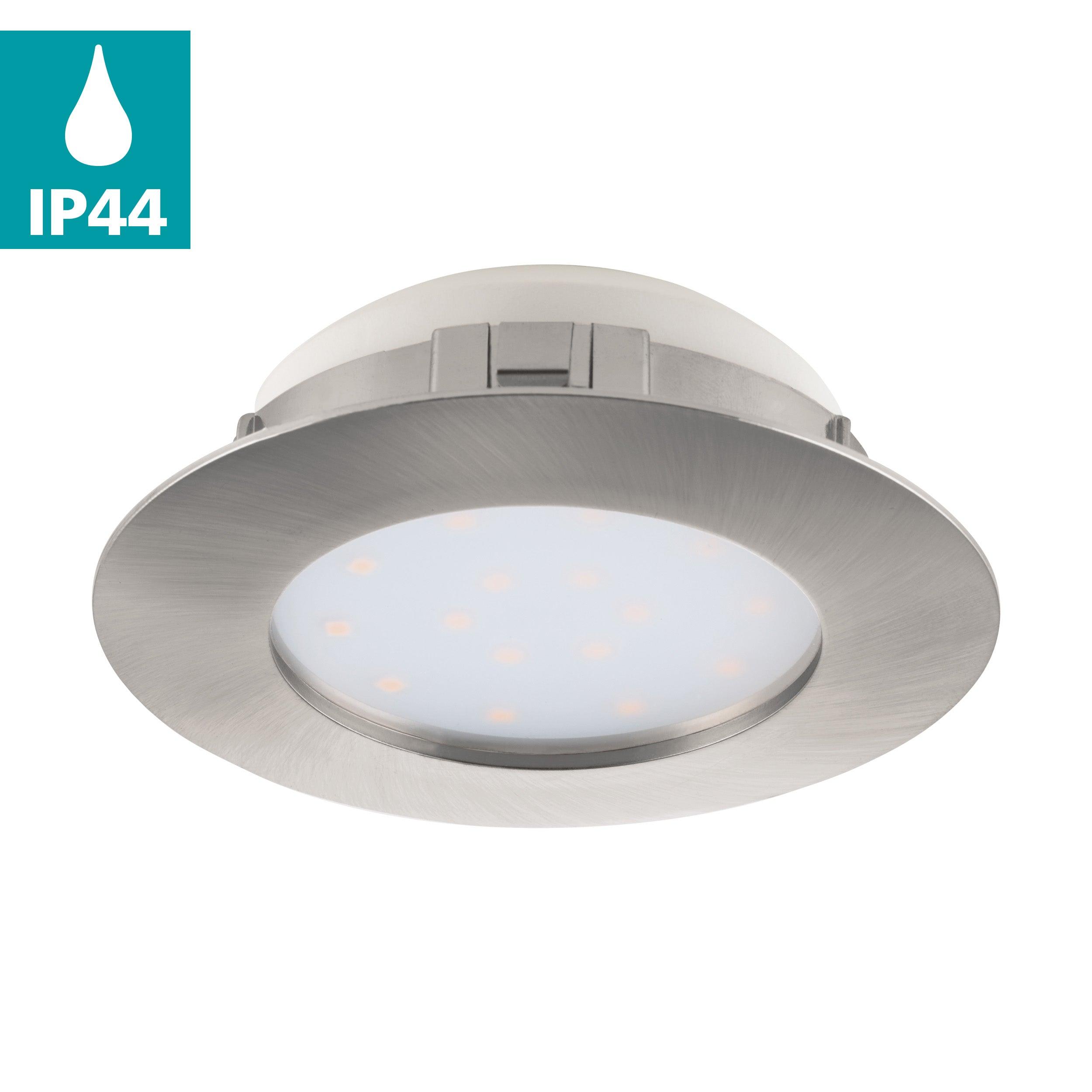 eglo pineda led nickel recessed downlight 10 2cm Kitchen Lighting Close Up