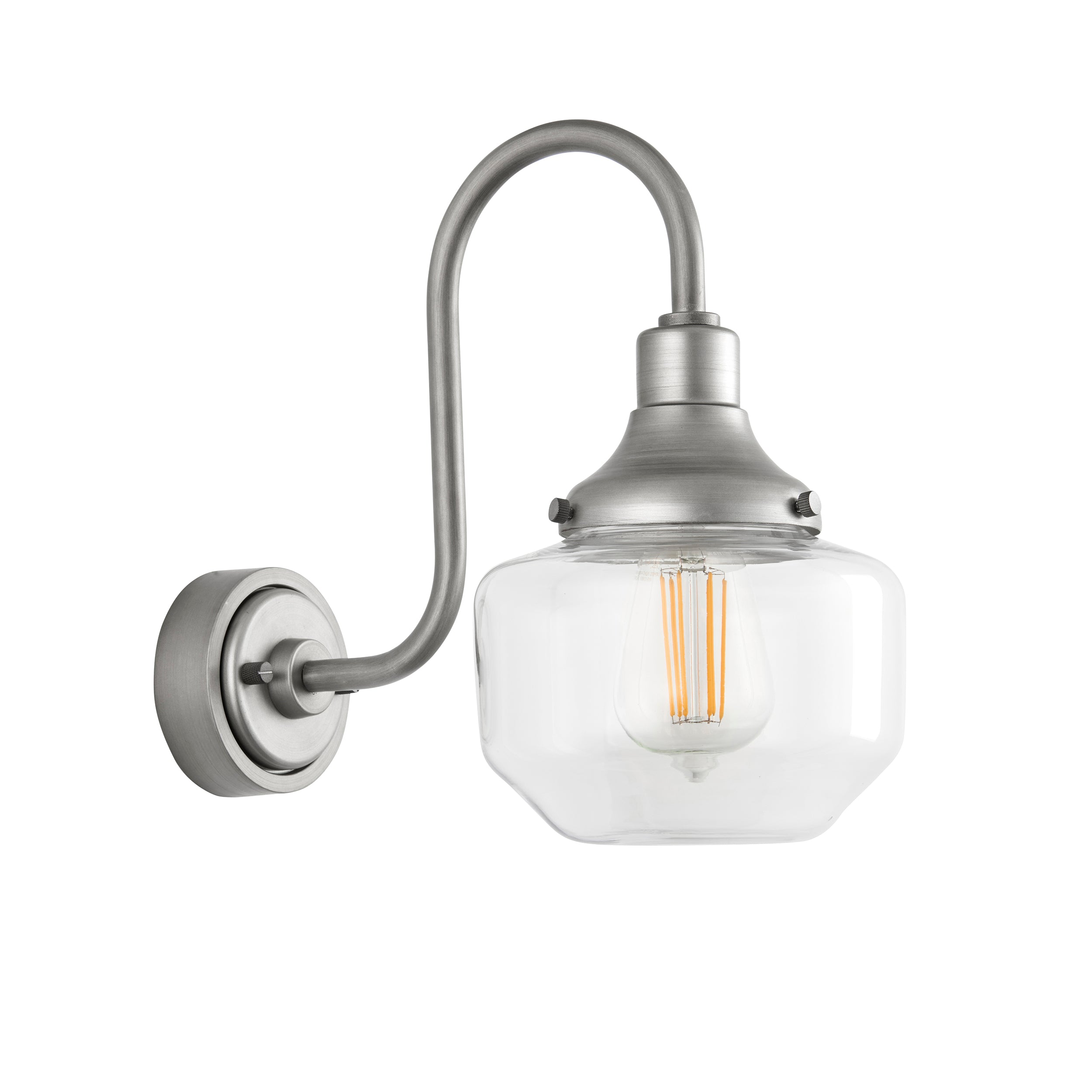 Schoolhouse Pewter Outdoor Wall Light - IP44