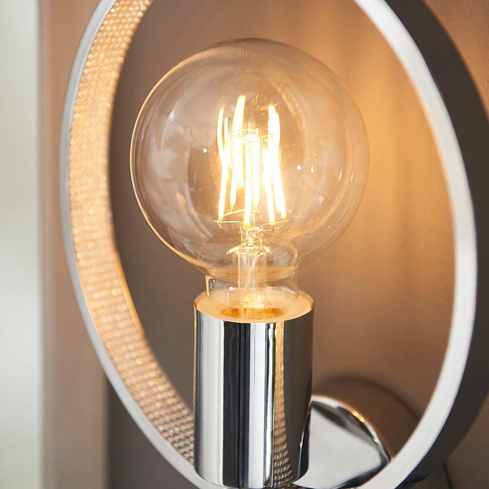 Endon Merola Chrome Finish Bathroom Wall Light-OPEN-BOX