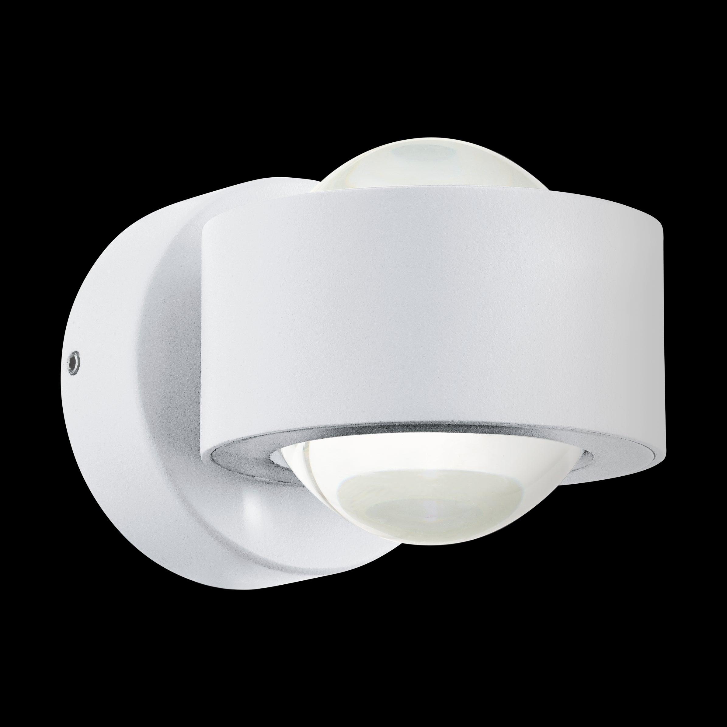 eglo ono 2 white led up down wall light living room image