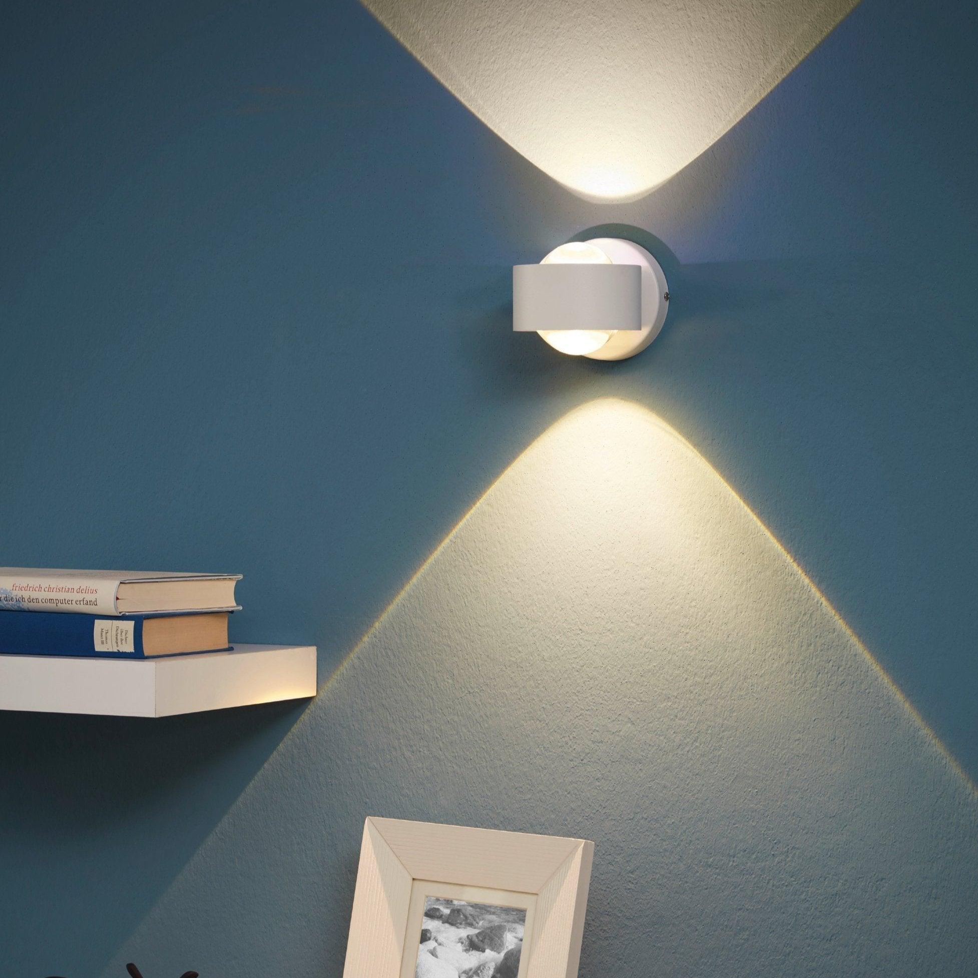 eglo ono 2 white led up down wall light