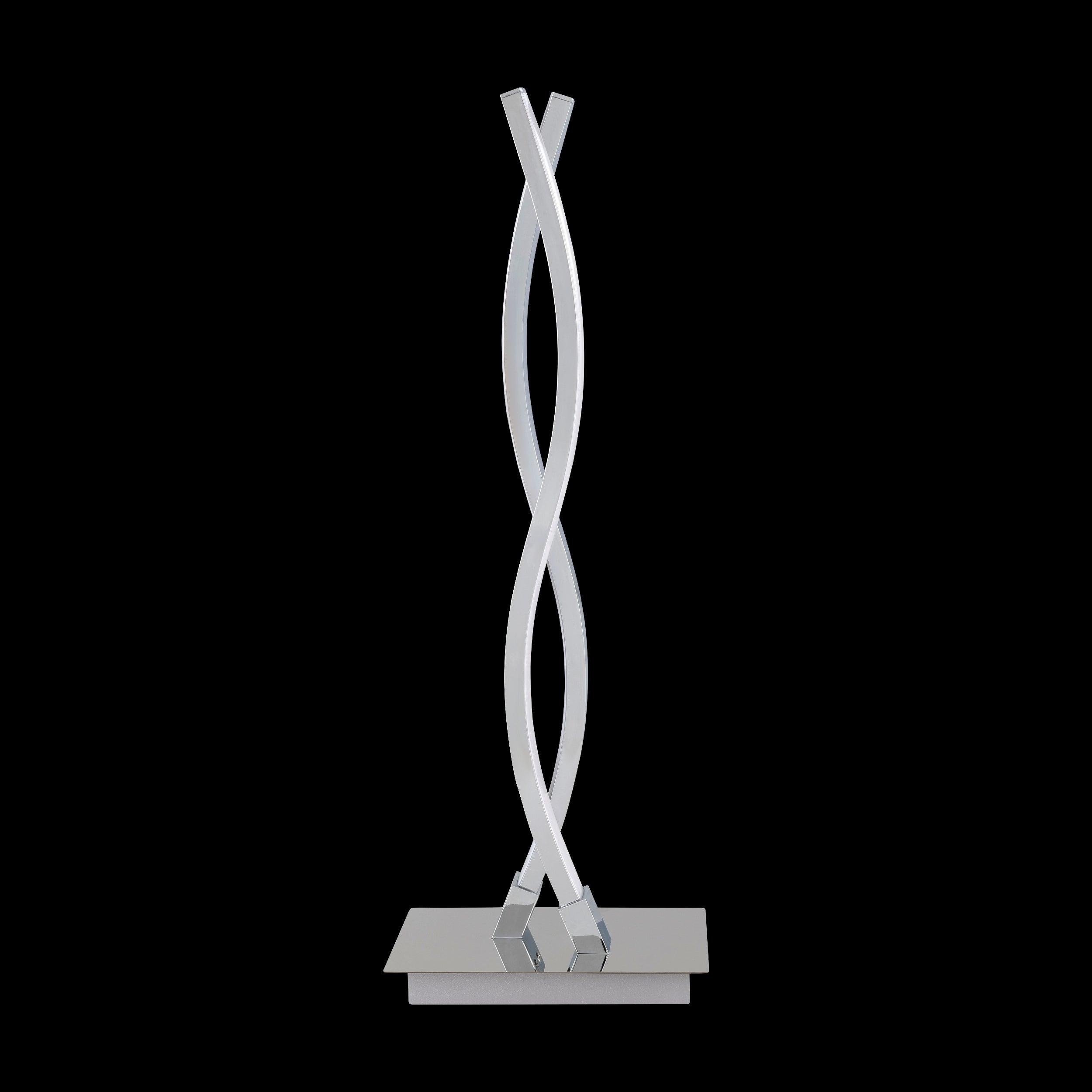 eglo lasana 2 2 light led chrome table lamp living room close up