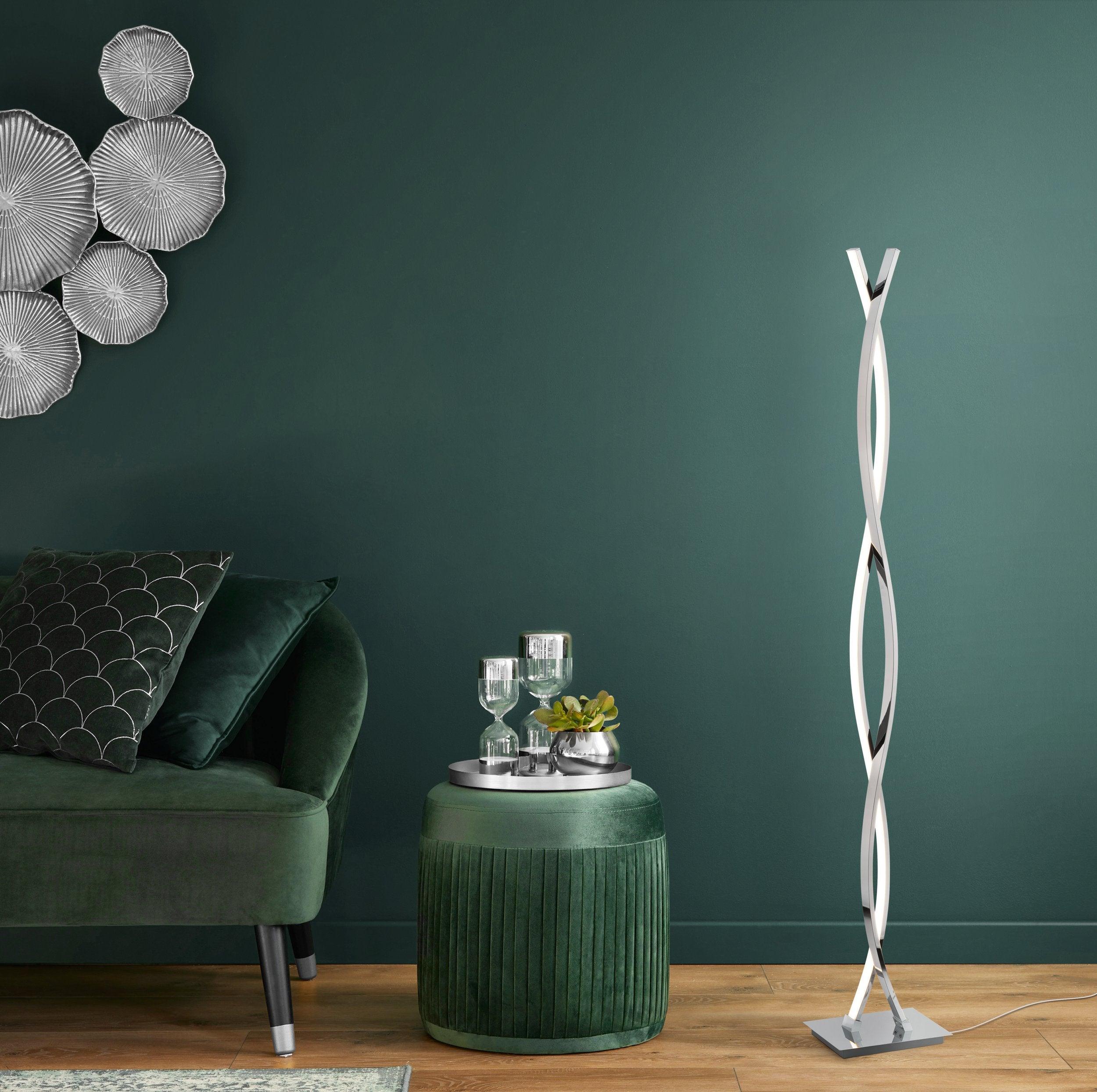 eglo lasana 2 chrome 2 light led modern floor lamp
