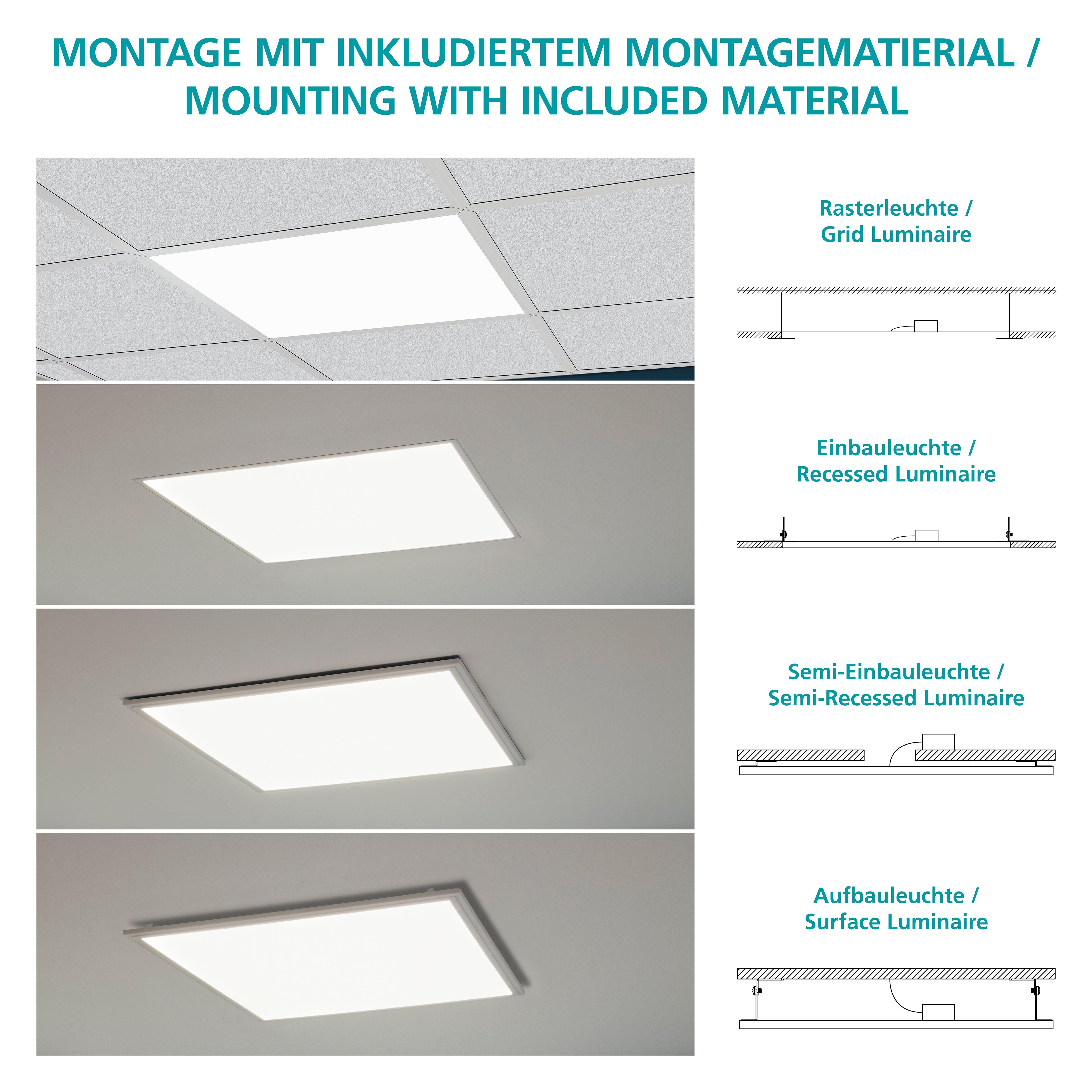 eglo salobrena 1 led white rectangular panel light