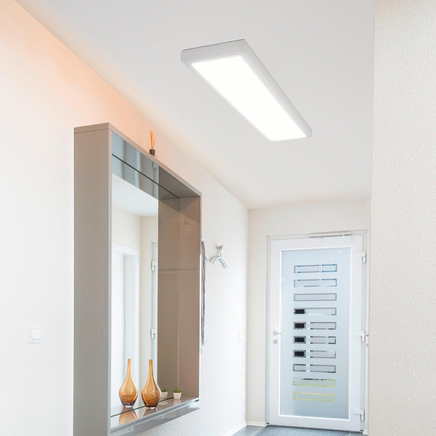 eglo salobrena 1 led white rectangular panel light kitchen lighting