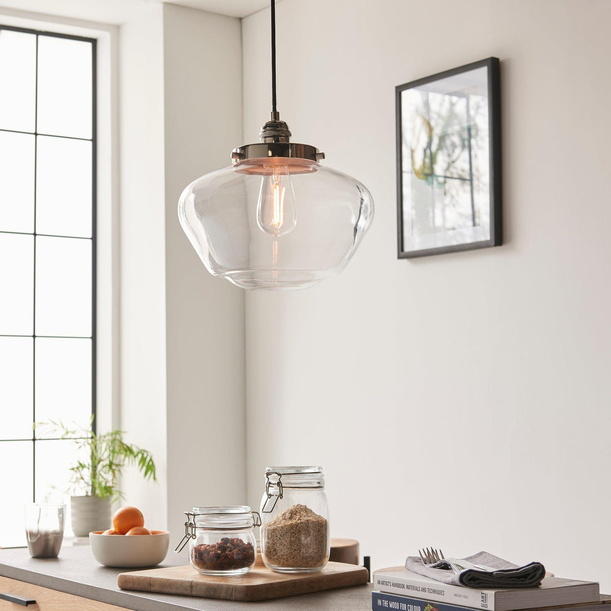 Camberley Nickel Pendant Light-OB-180926