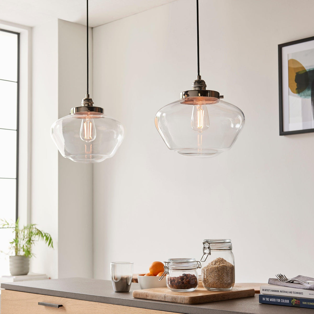 Camberley Nickel Pendant Light-OB-180926