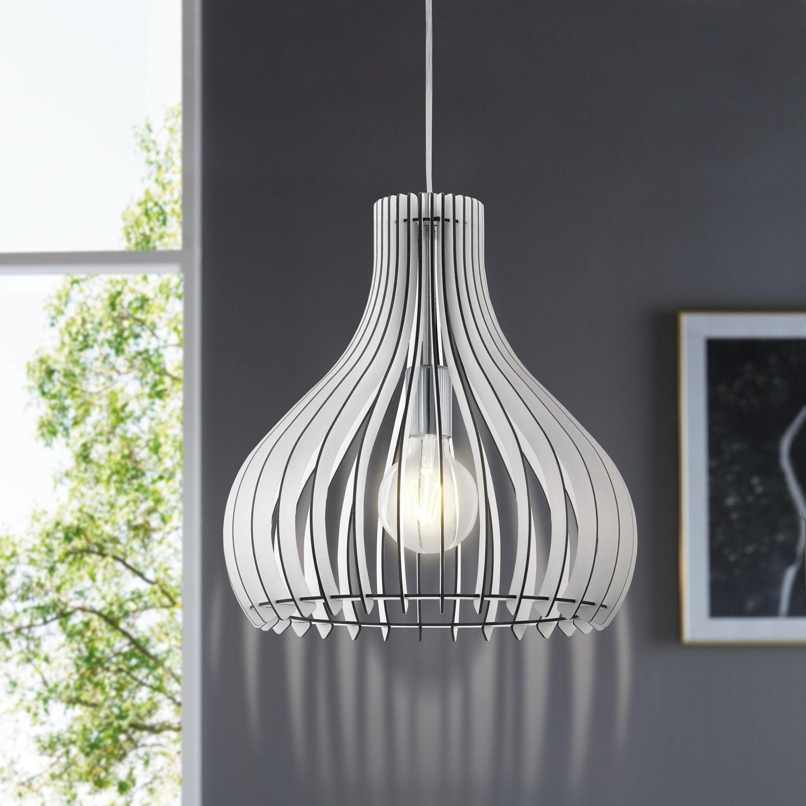 eglo tindori white wood nickel ceiling pendant kitchen lighting