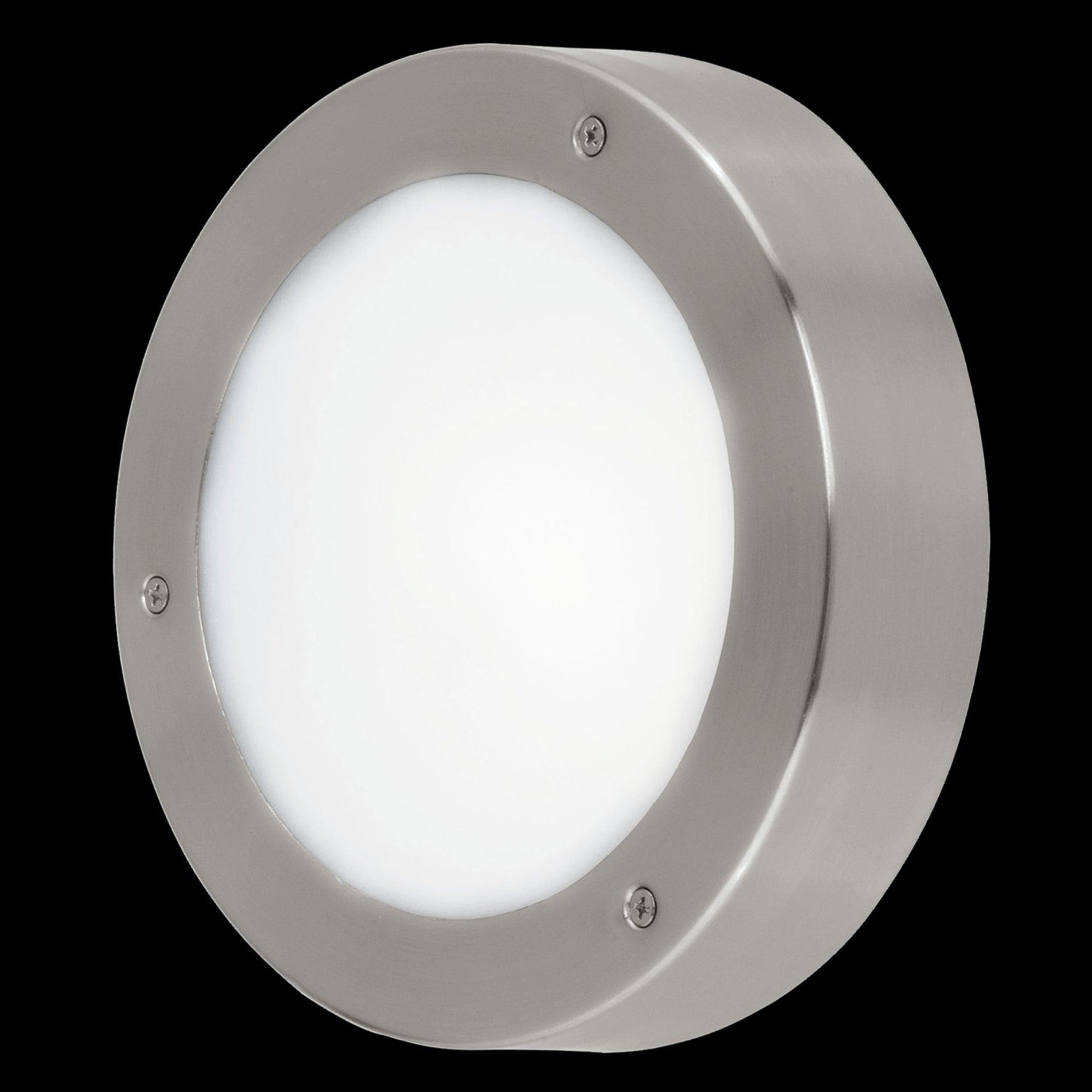 eglo vento 2 led stainless steel ceiling flush living room image