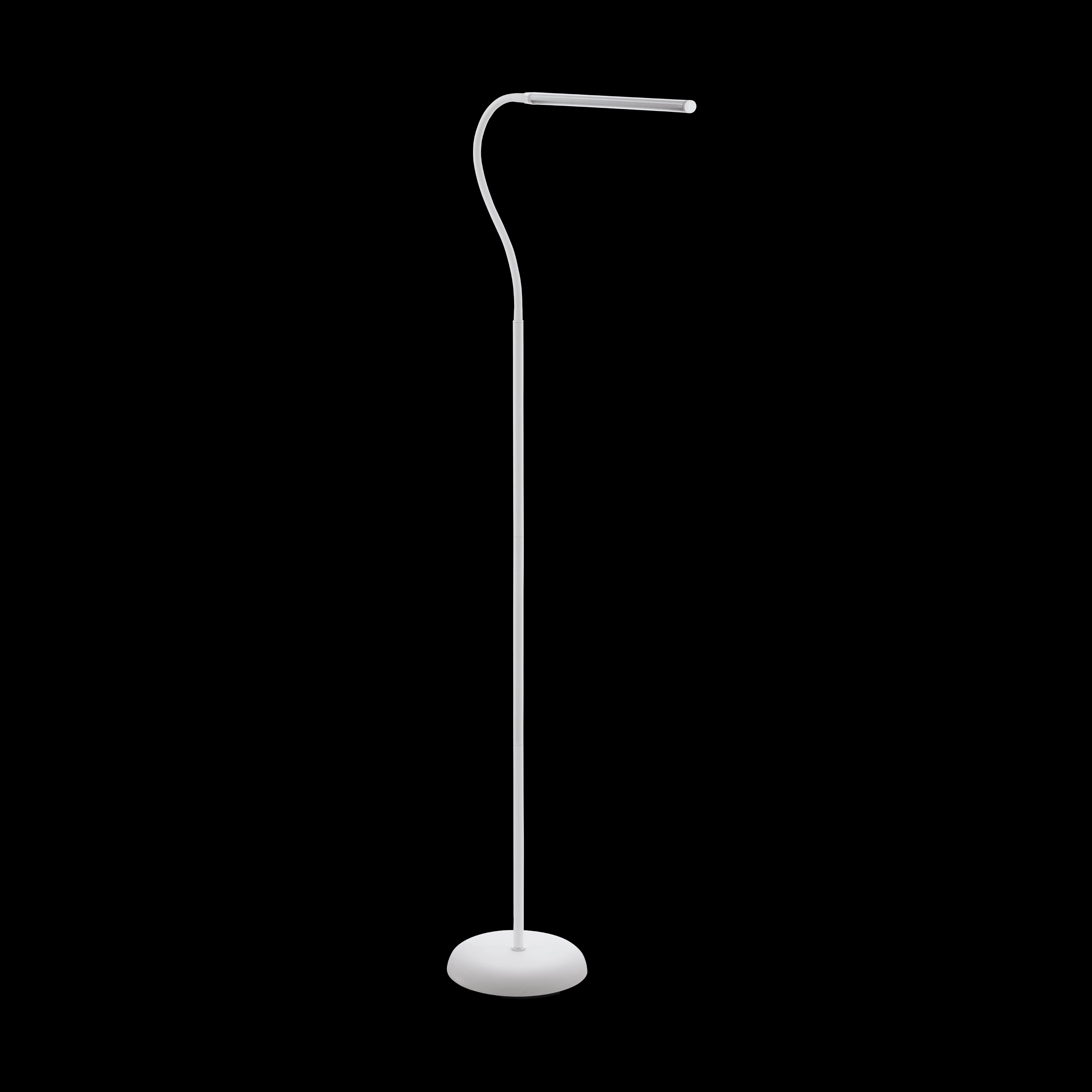 eglo laroa white led adjustable touch floor lamp living room image