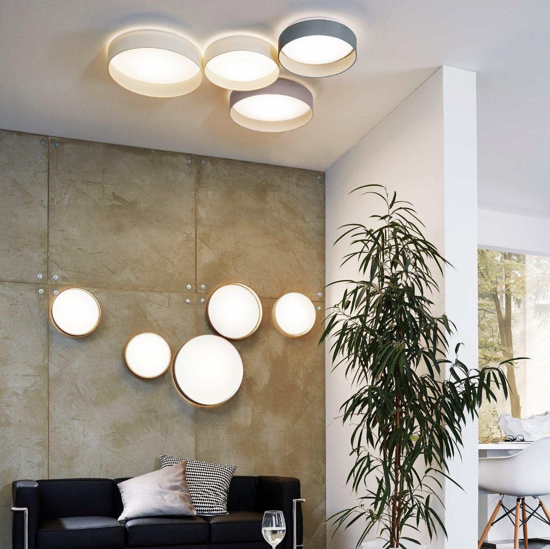 eglo palomaro 1 flush grey drum ceiling shade 40 5cm kitchen lighting