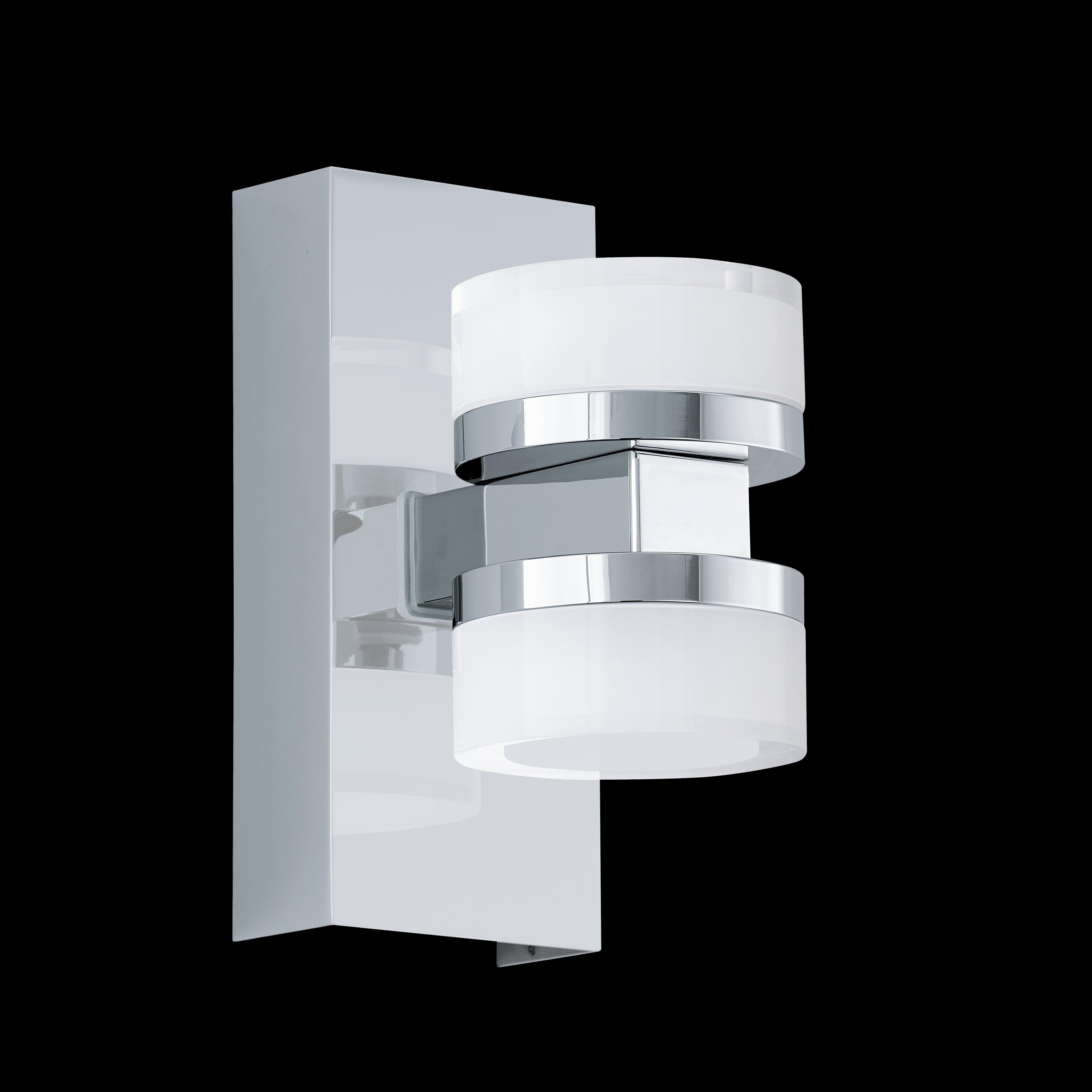 eglo romendo 1 chrome led bathroom wall light ip44