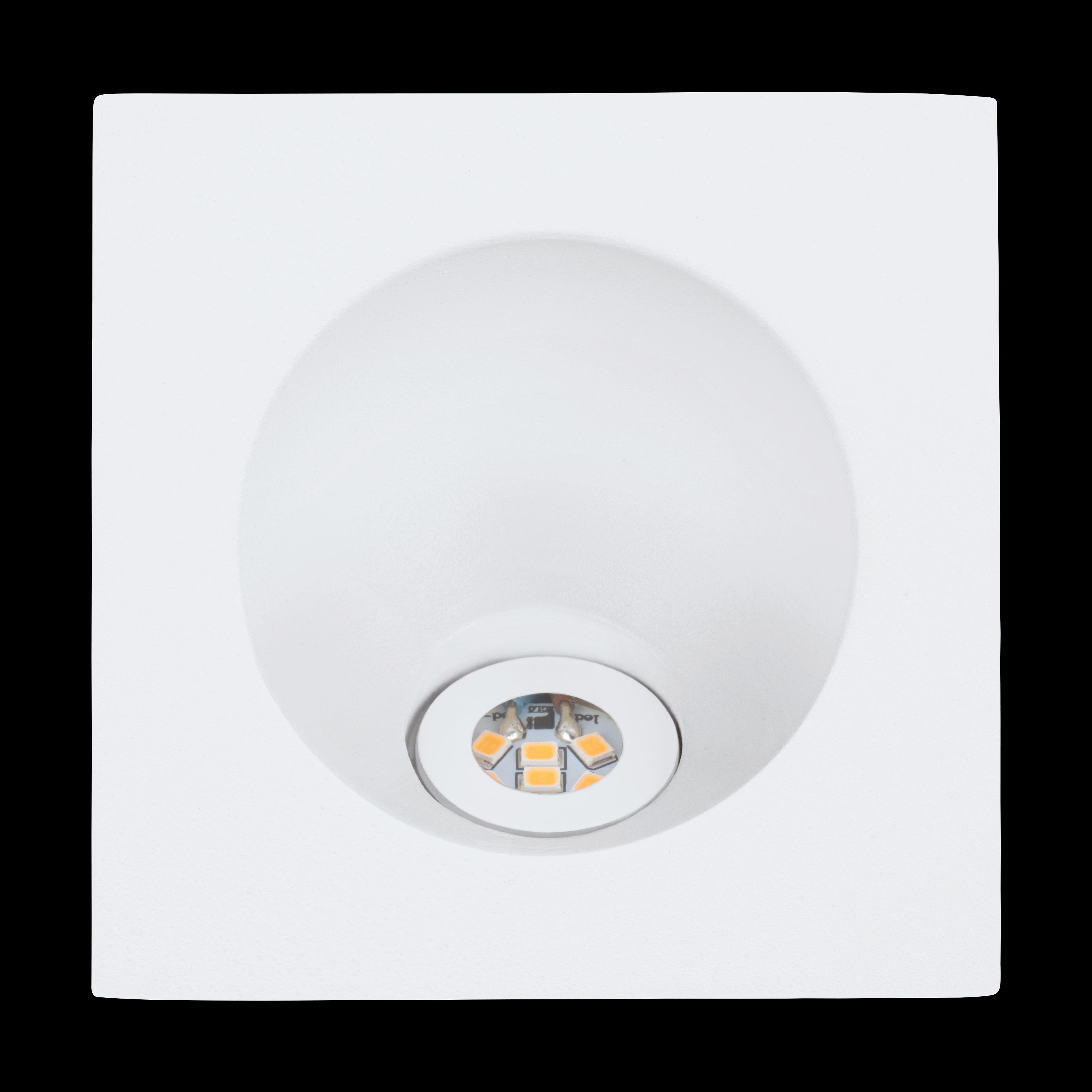 eglo zarate white led recessed downlight