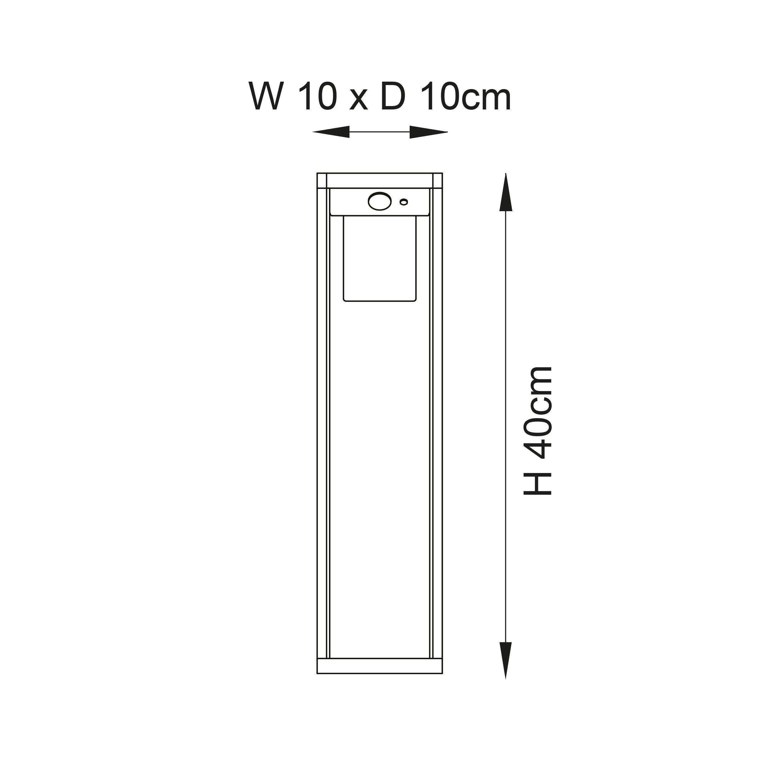 hallam 1 light outdoor post by Endon Lighting Hallway Lighting Ideas