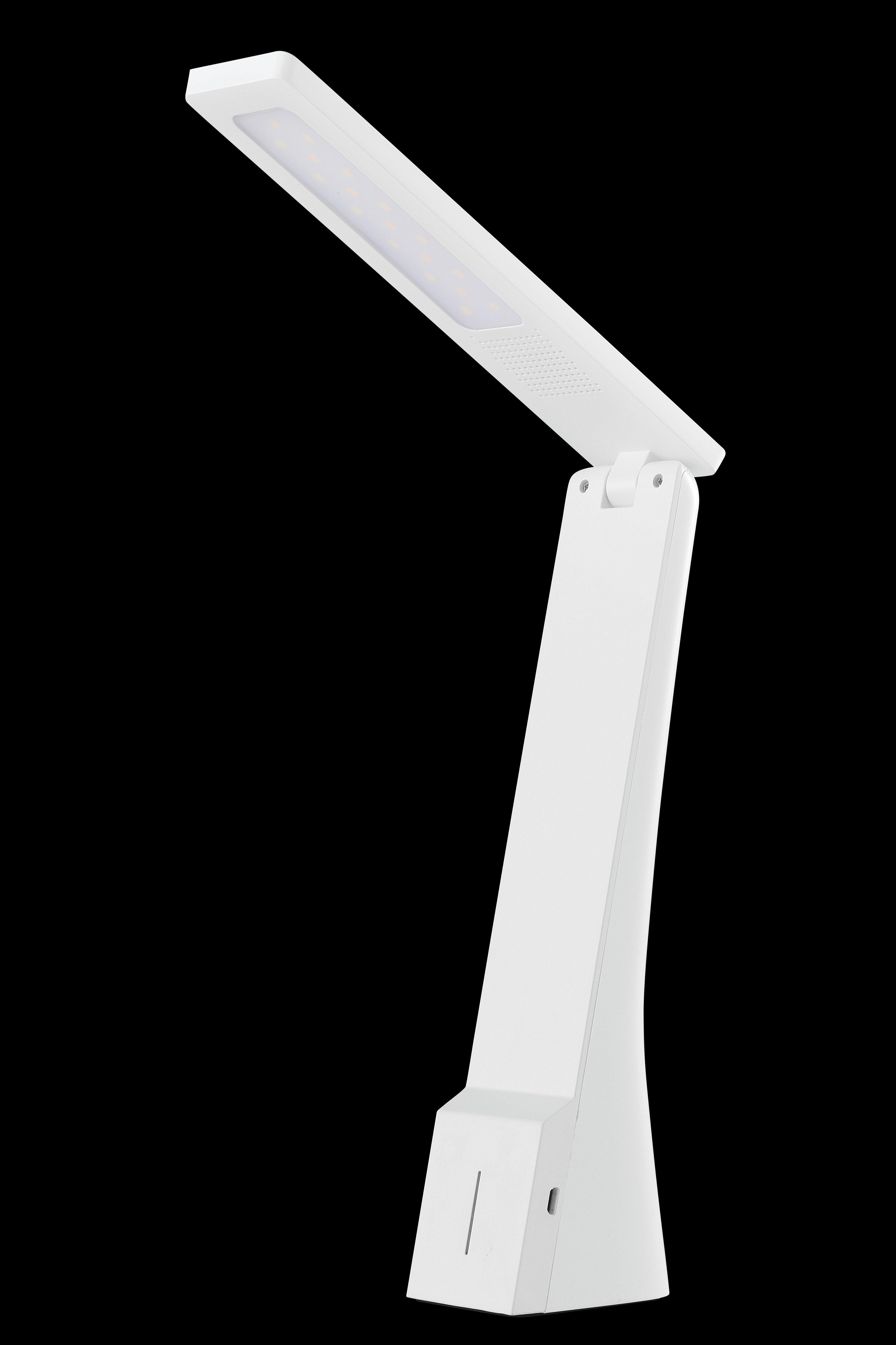 eglo la seca white led table lamp battery operated living room close up