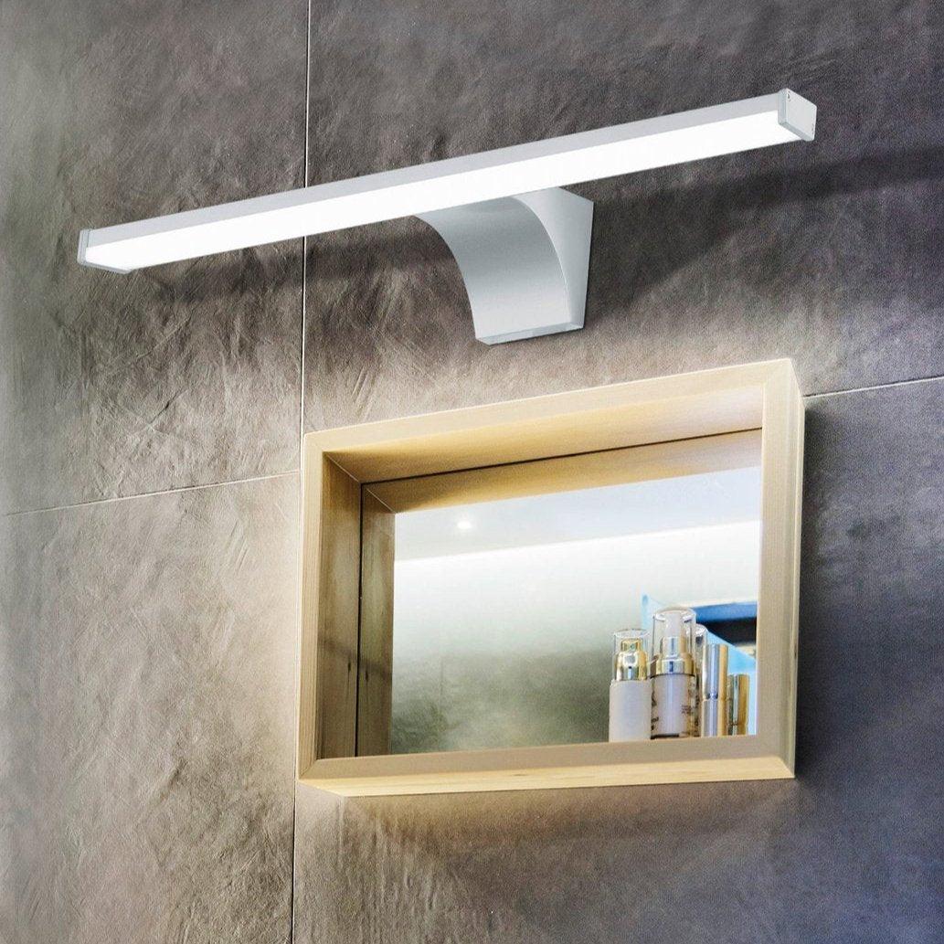eglo pandella 2 silver ip44 sensor bathroom wall mirror light