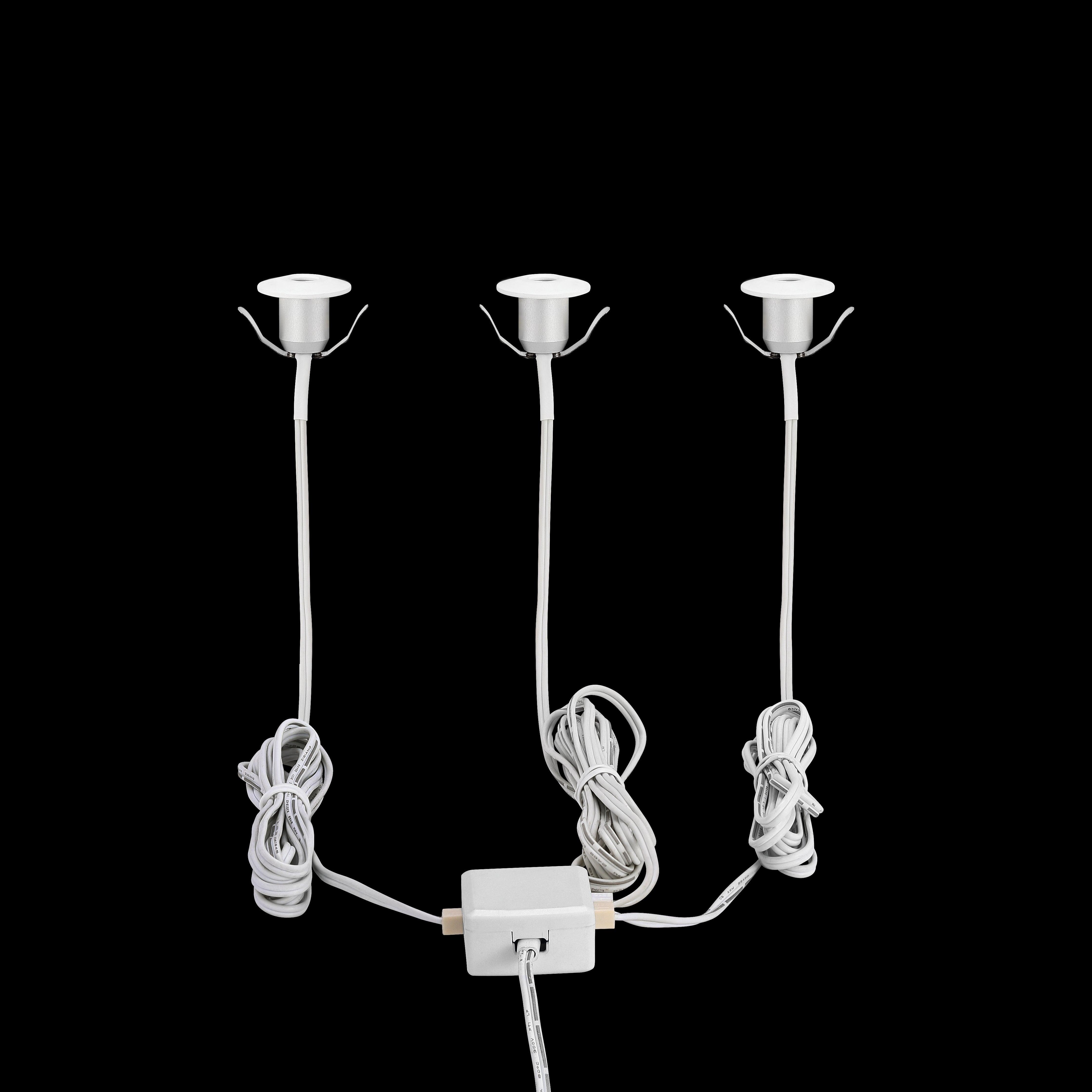 eglo chango set of 3 led recessed downlights hallway lighting