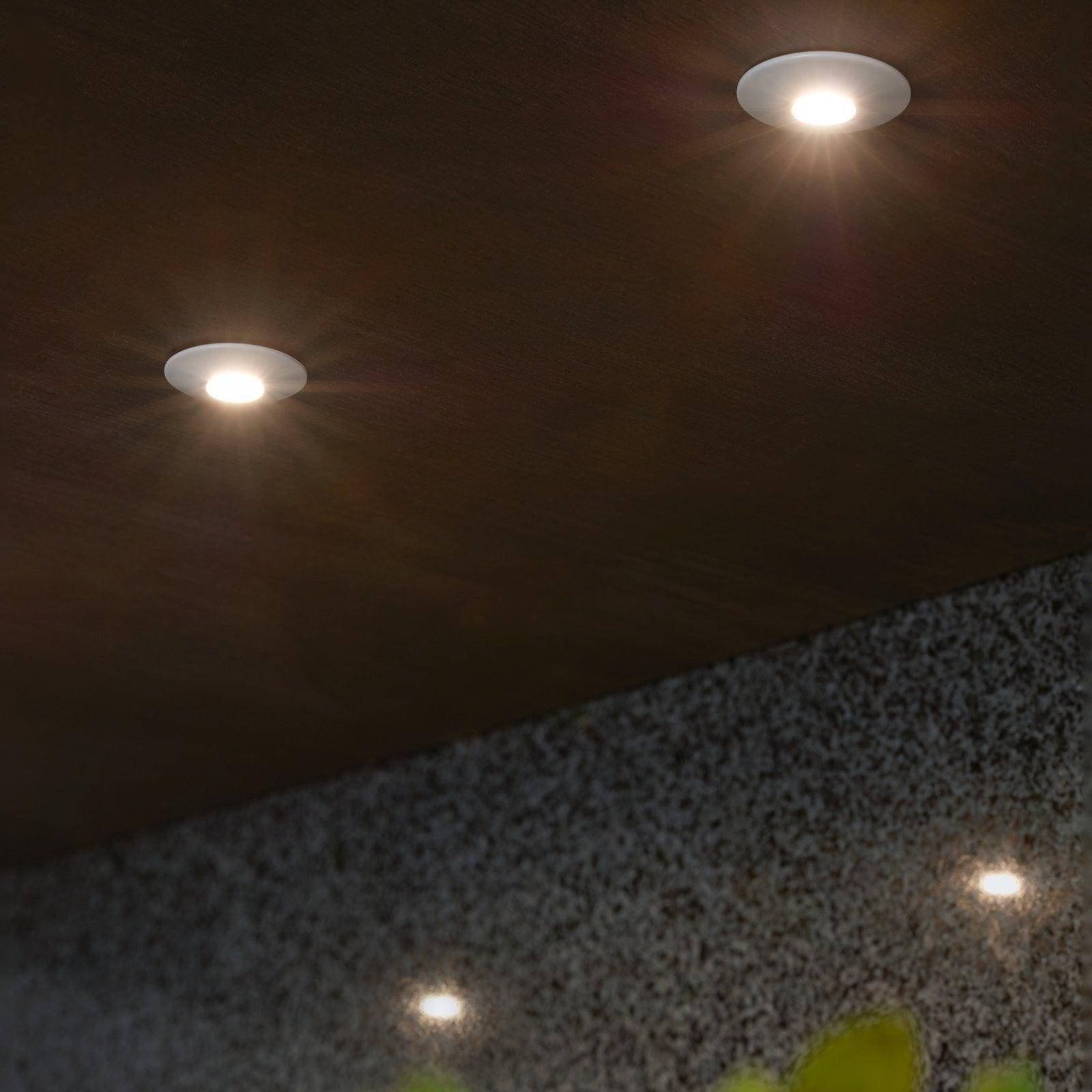 eglo chango set of 3 led recessed downlights living room image