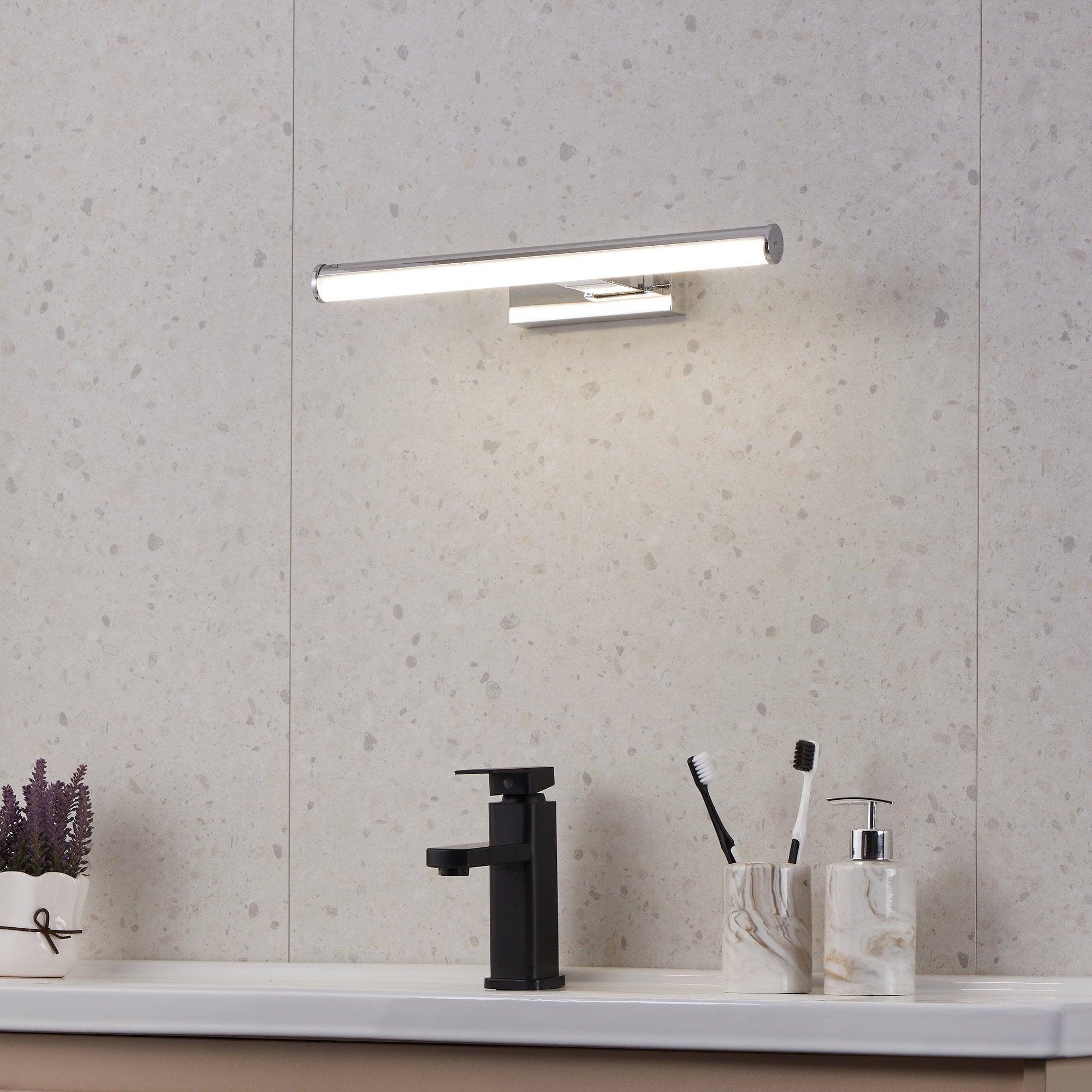 eglo vadumi chrome led bathroom wall light ip44