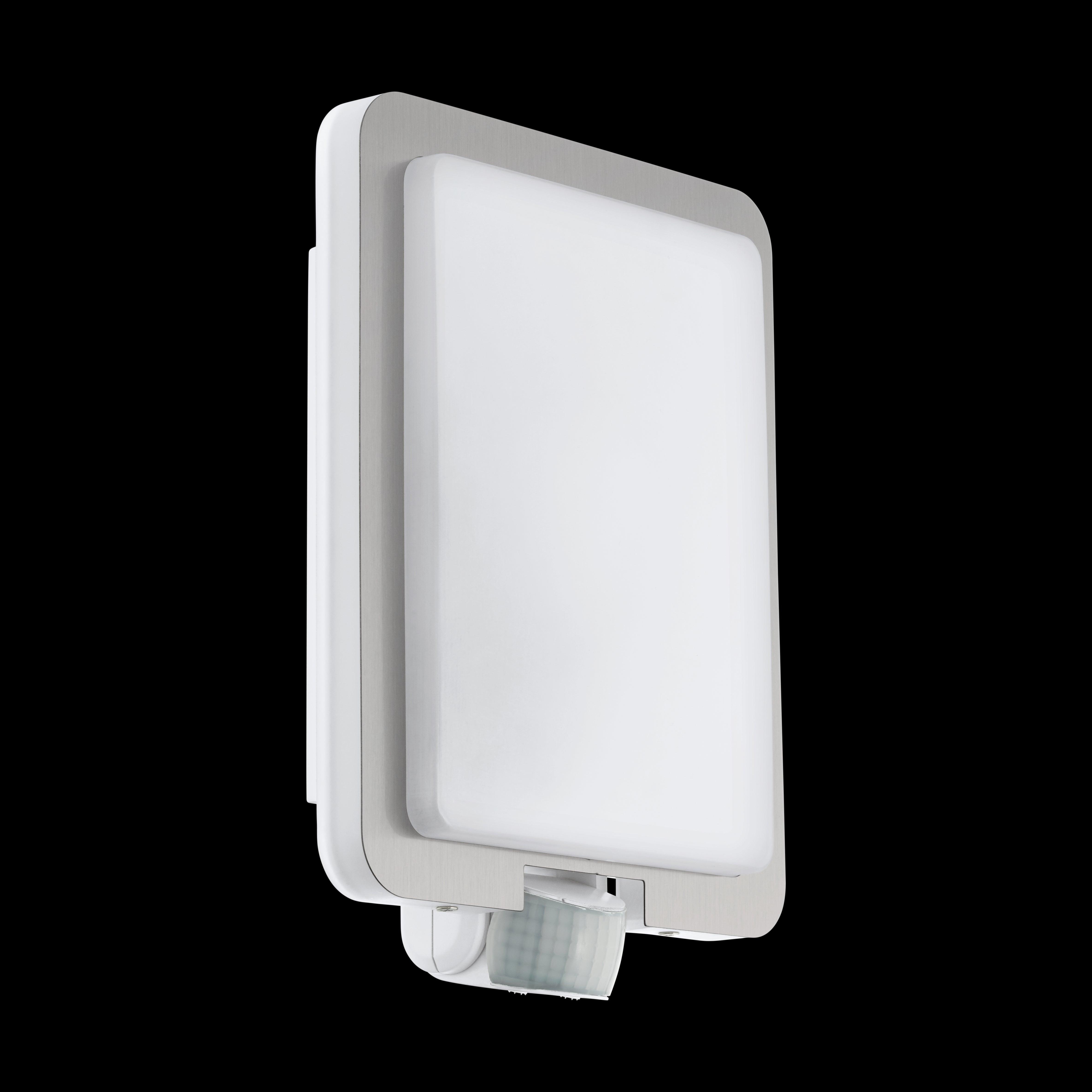 eglo mussotto ip44 flush led stainless steel outdoor wall light living room image