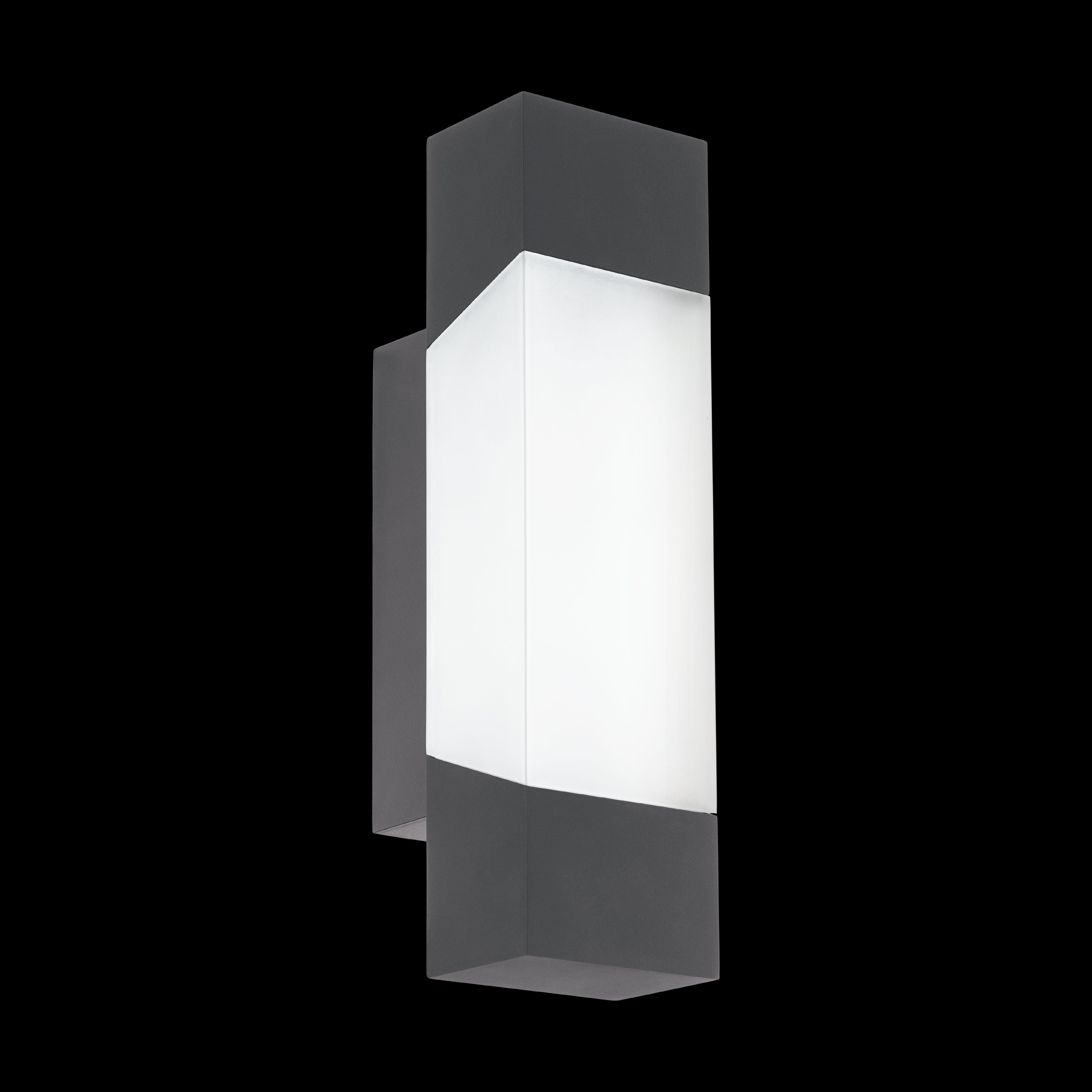 eglo gorzano grey ip44 outdoor led wall light living room image