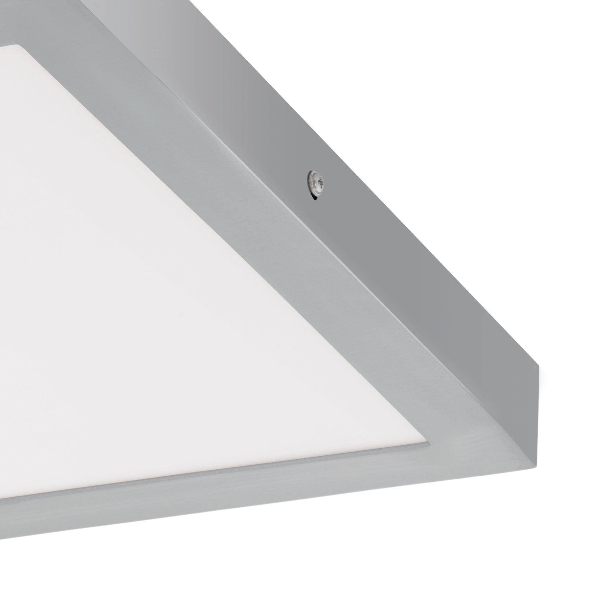 eglo fueva 1 led silver square flush ceiling light kitchen lighting