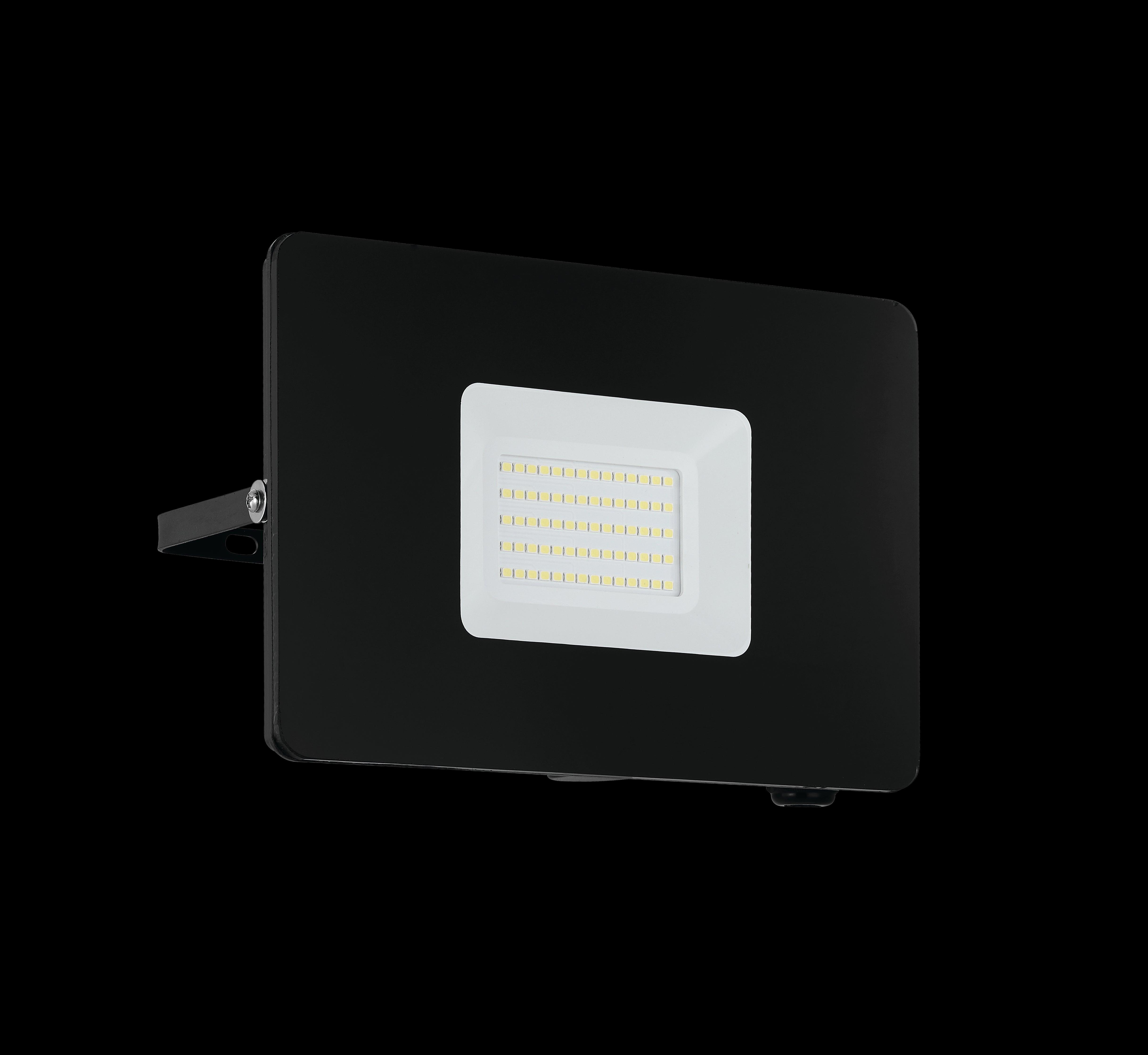eglo faedo 3 ip65 outdoor led black flood light 53w living room image