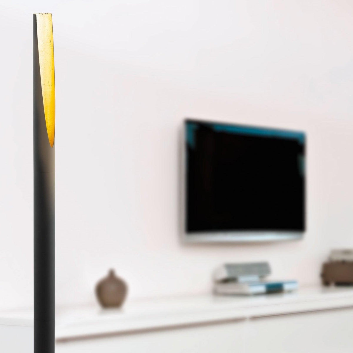 Eglo Barbotto Black & Gold Linear Floor Lamp-warehouse-091026