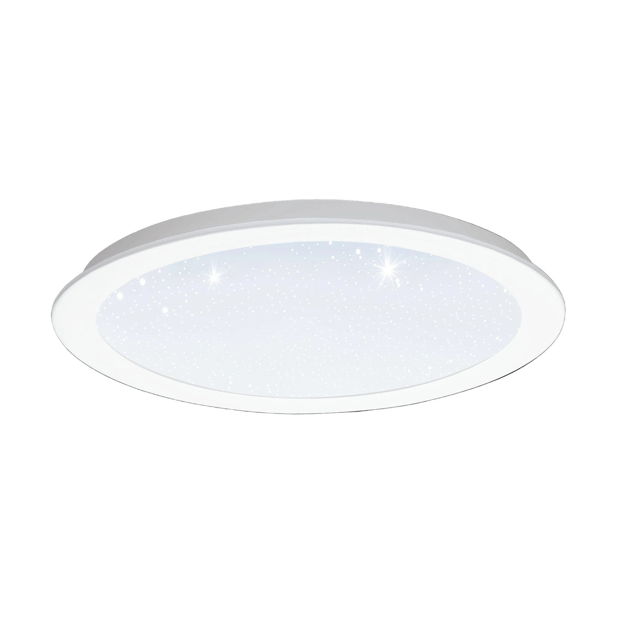 eglo fiobbo led white crystal effect recessed downlight 30cm living room image