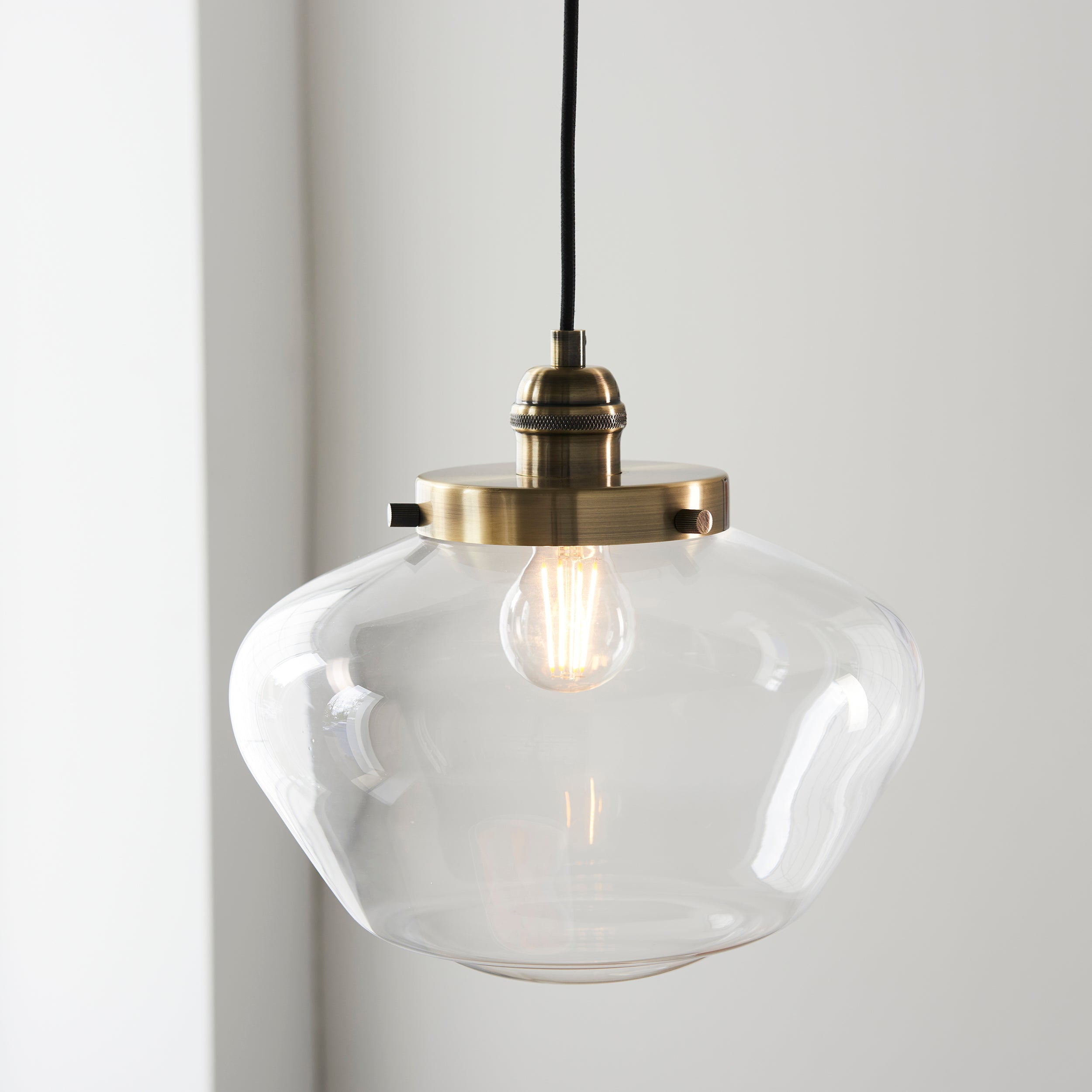 Camberley Brass School House Pendant Ceiling Light
