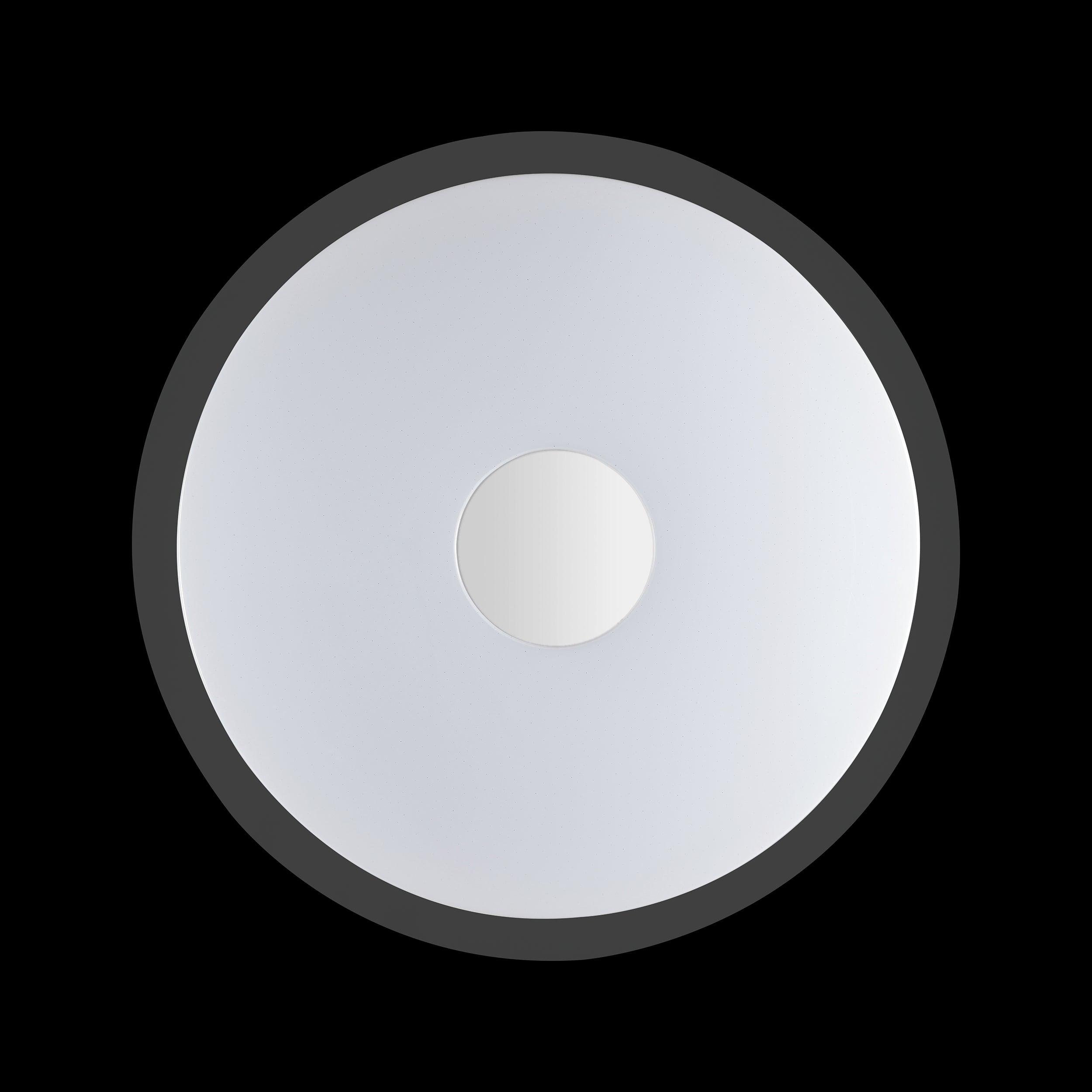 eglo lanciano flush led crystal effect ceiling light 66cm living room image