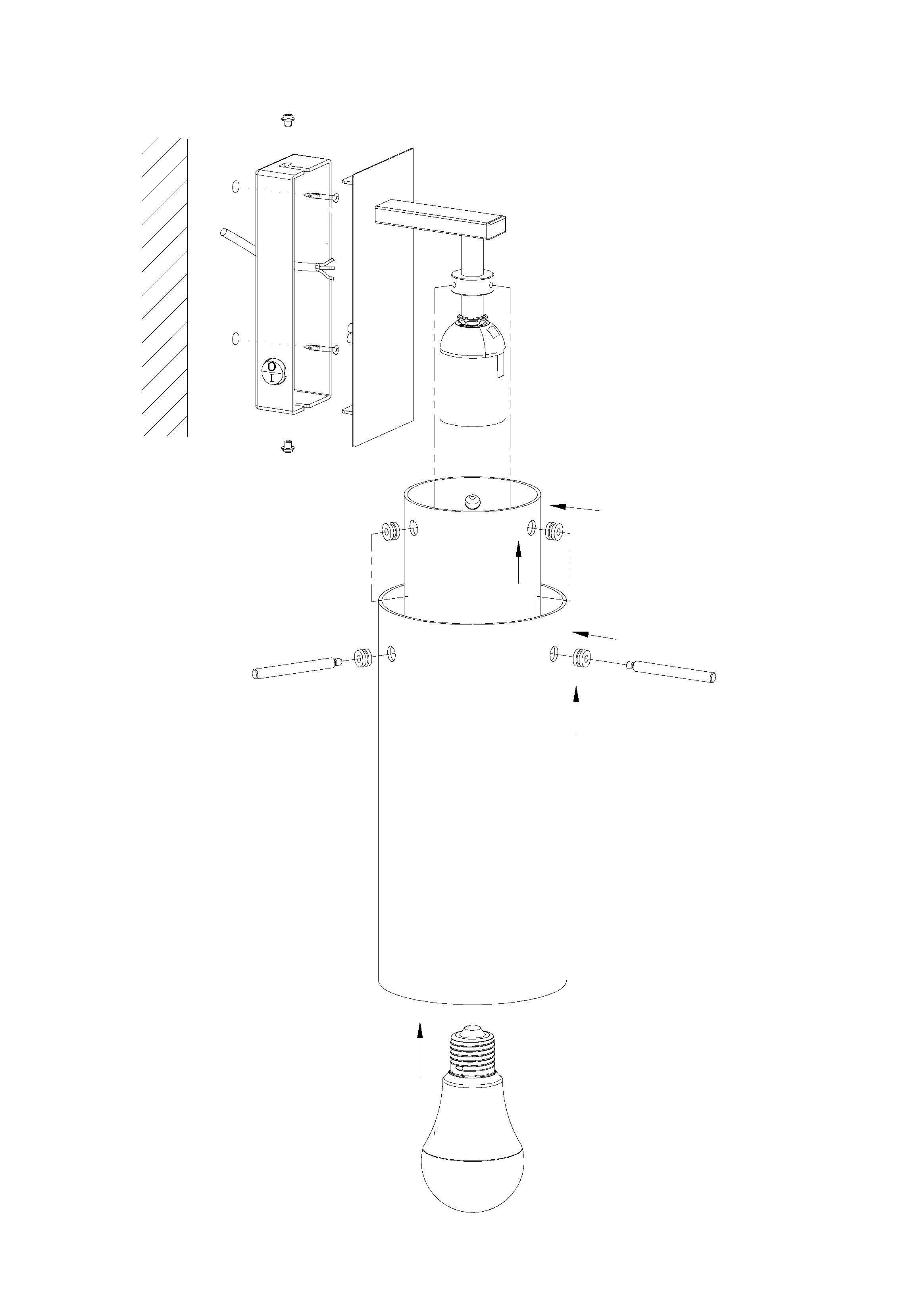 eglo pinto black gold wall light glass shade kitchen lighting