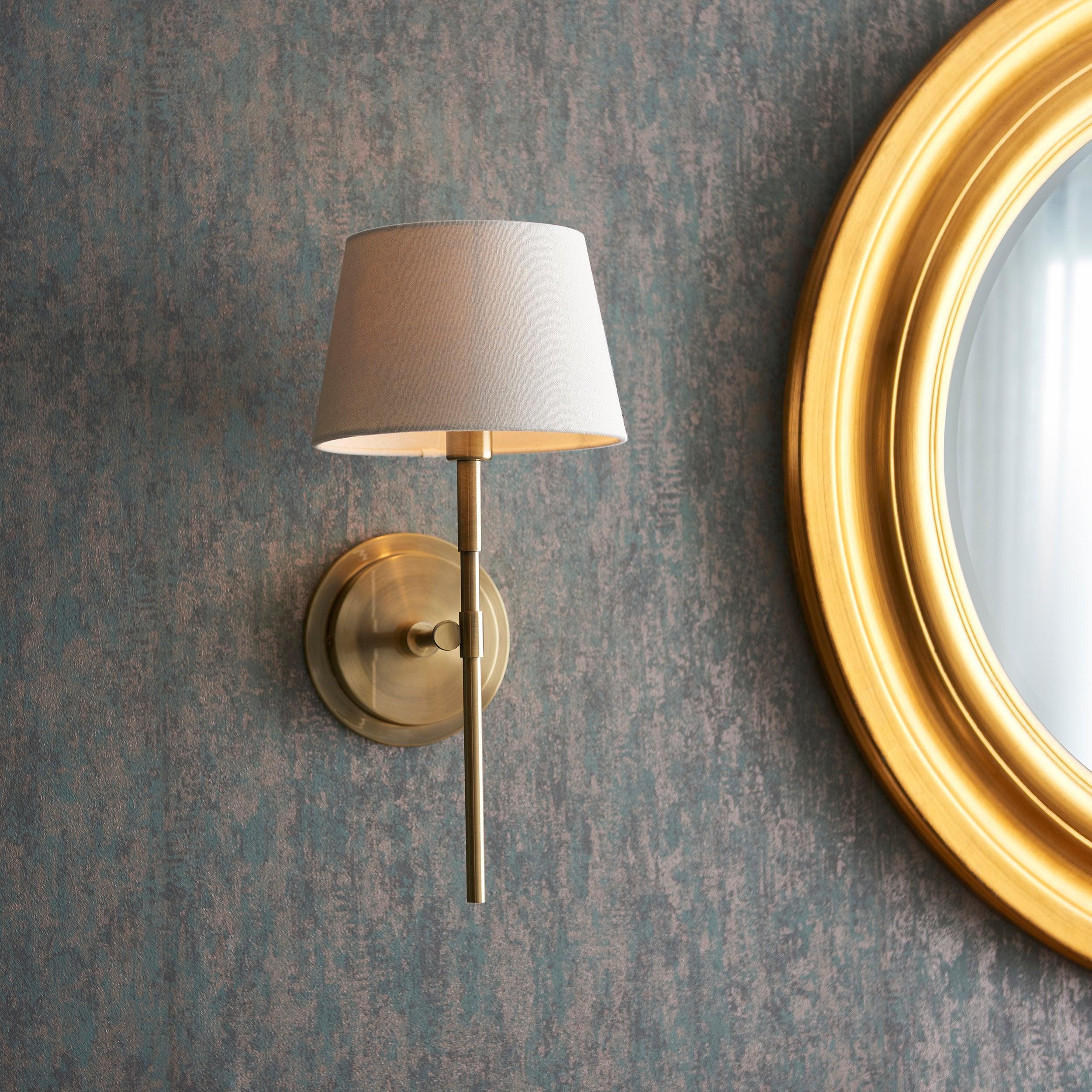 Endon Rennes Brass Wall Light Fitting (Without Shade)-OPEN-BOX-BSL-200826