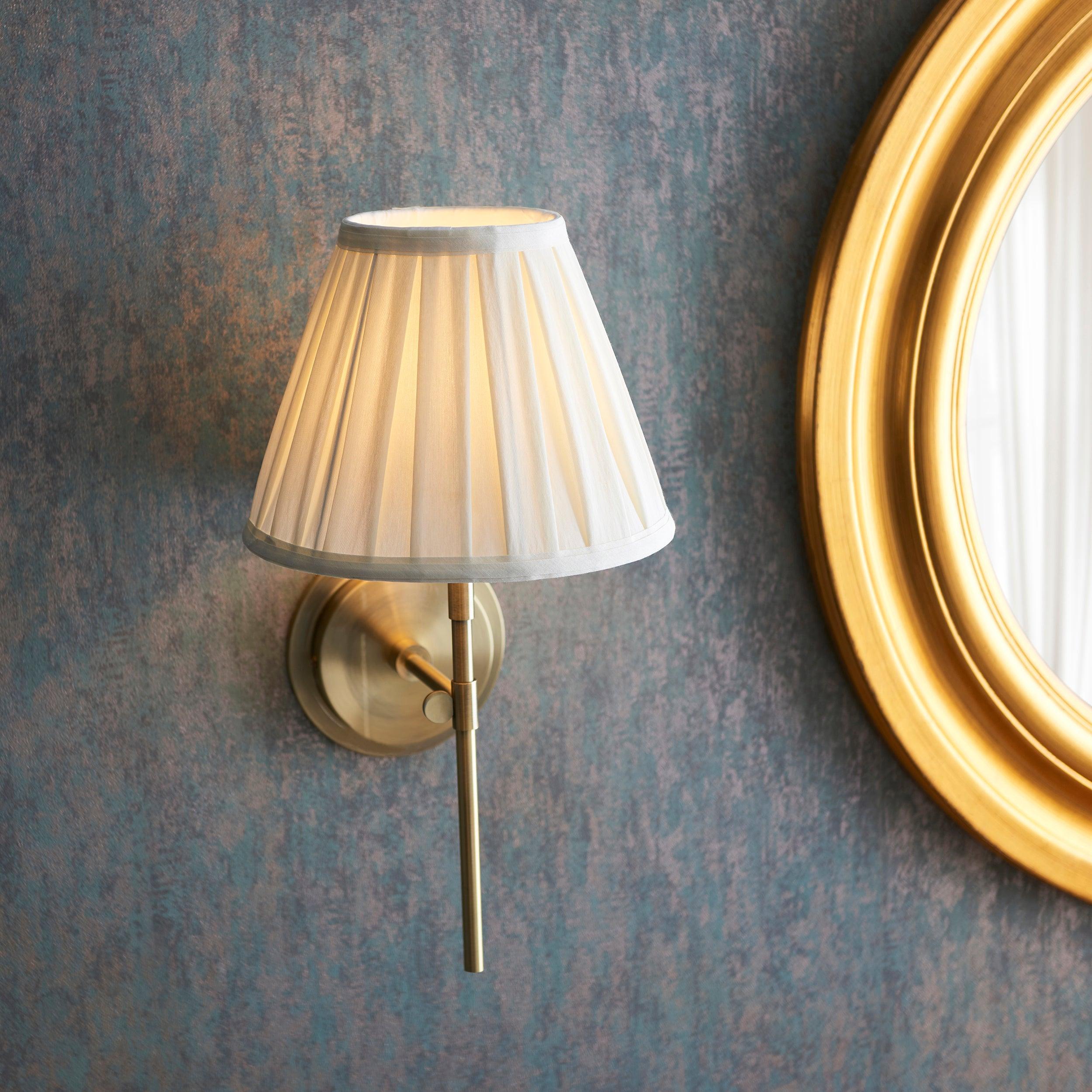 Endon Rennes Brass Wall Light Fitting (Without Shade)-OPEN-BOX-BSL-200826