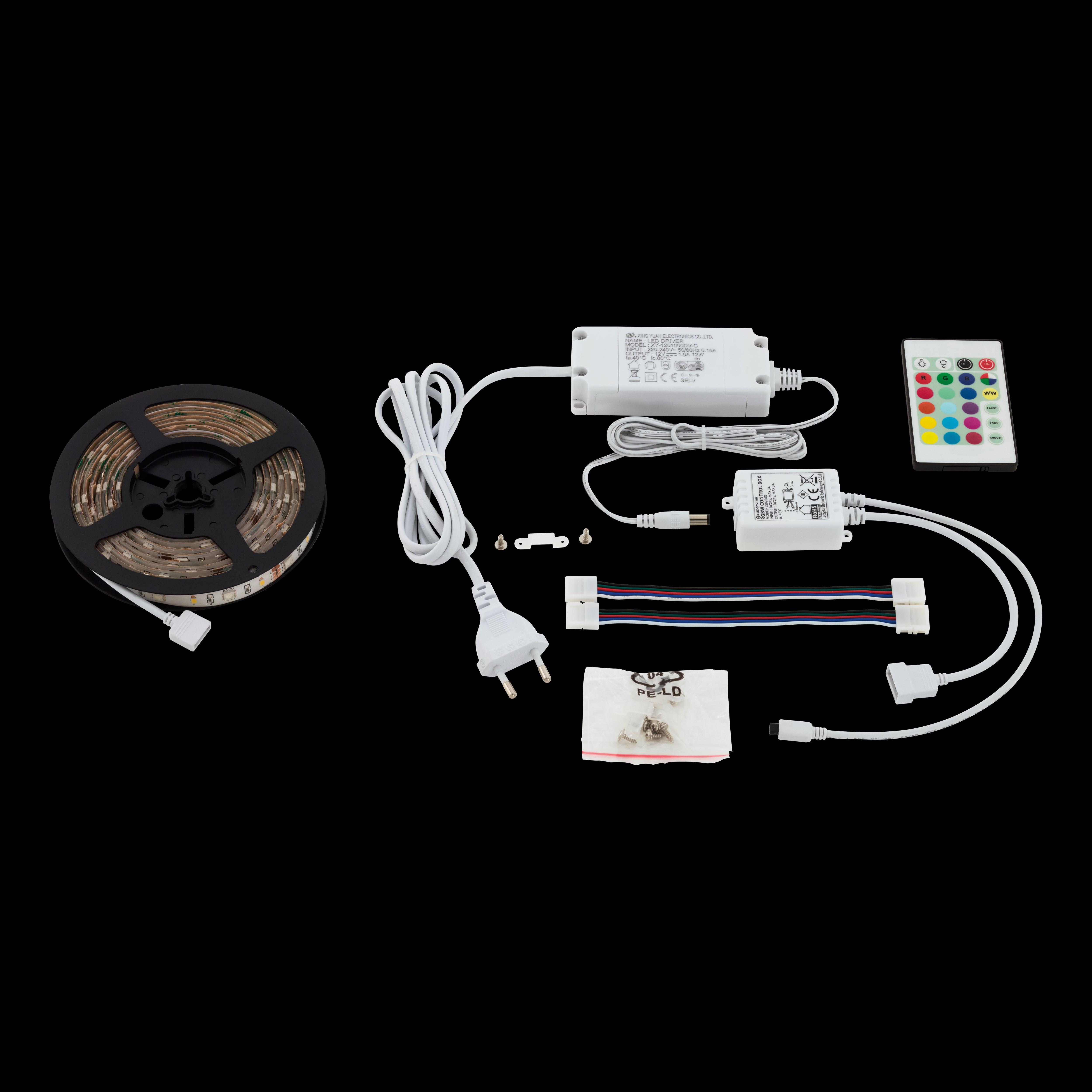 eglo led stripes flex led 2m light strip kit with remote living room close up