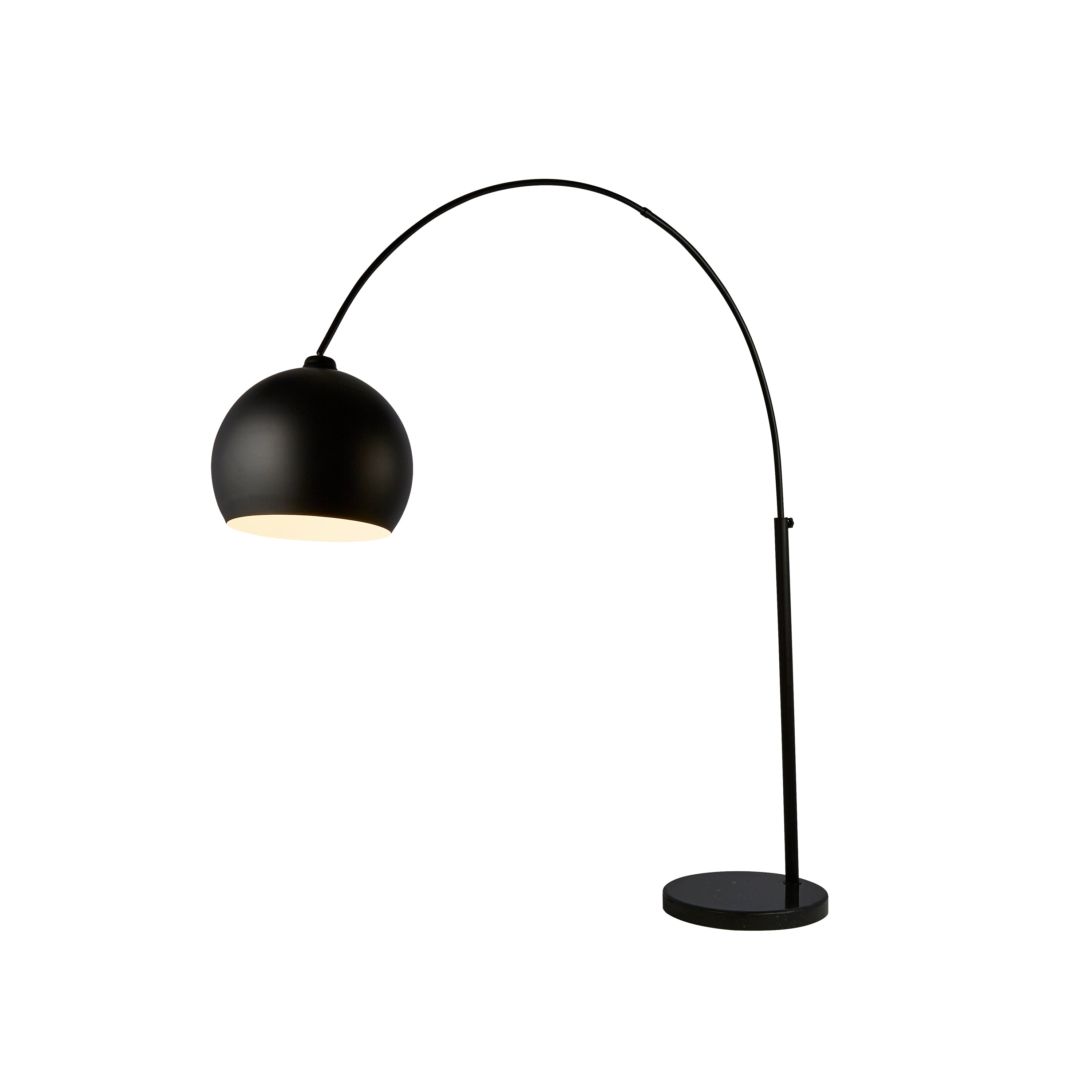 Giant Arc Matt Black Floor Lamp